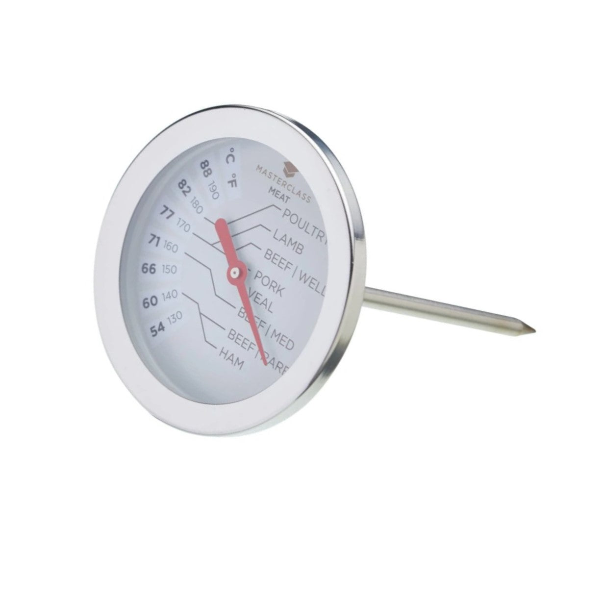 Masterclass Digital Meat Thermometer - Instant Read, Waterproof & Accurate for Grilling, Smoking, BBQ & Cooking - Perfect for Home Chefs & Outdoor Enthusiasts