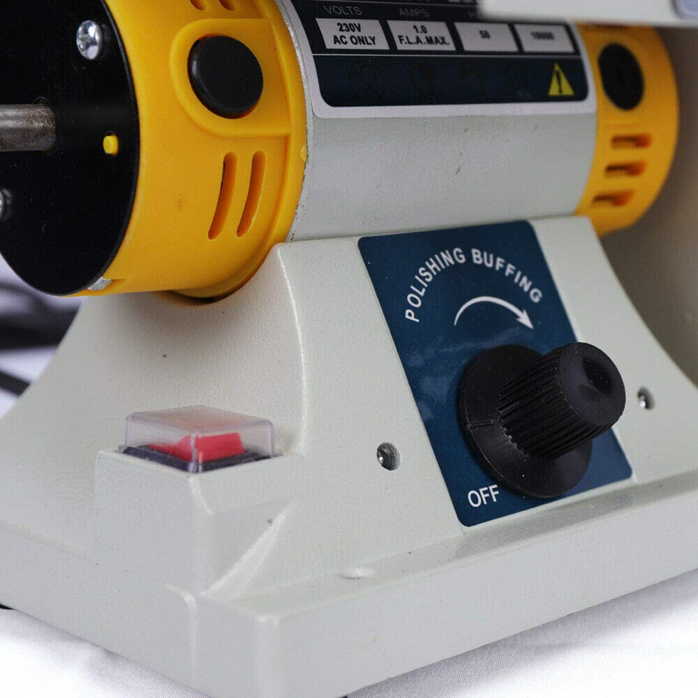 10,000 RPM Benchtop Table Saw & Mini Polisher - DIY Jewelry, Lapidary, Gem, Rock & Woodworking Tool for Engraving, Carving, Sanding & Cutting - Perfect for Home Workshops & Craft Projects