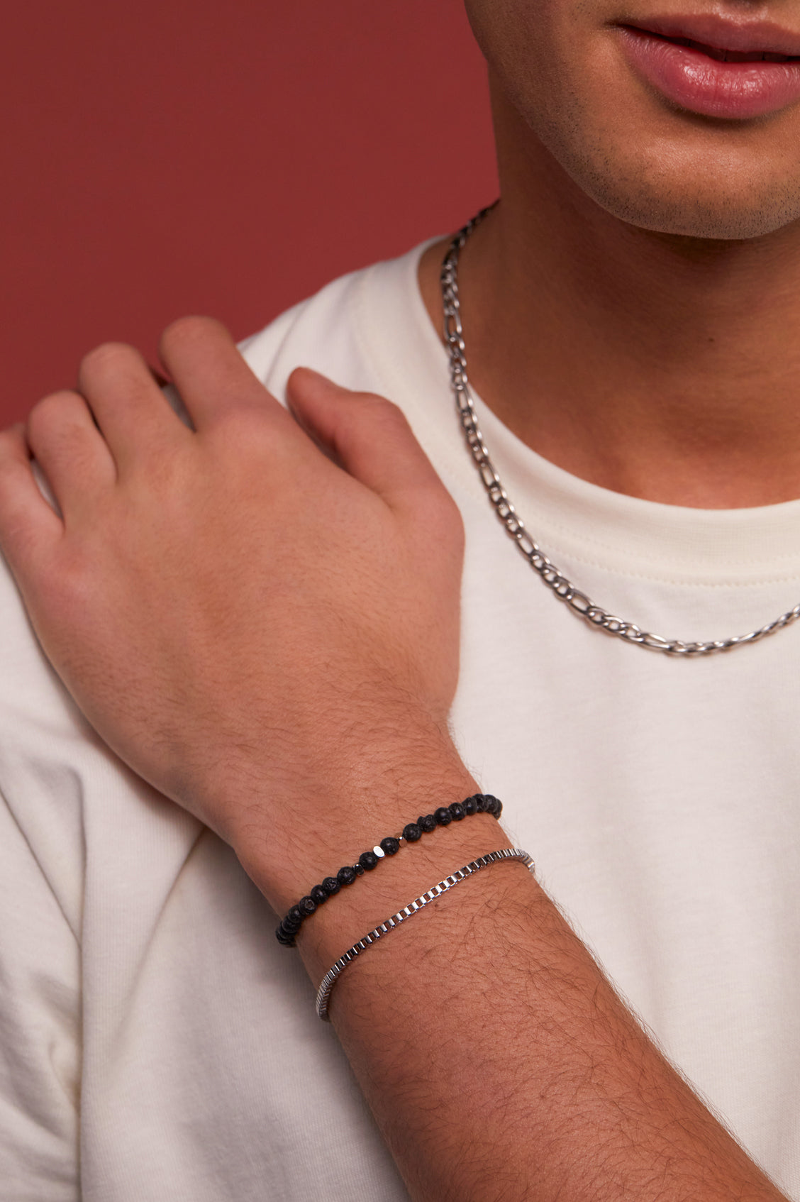 Men's Gemstone Beaded Bracelet - Natural Stone Healing Bracelet for Men - Handmade Adjustable Beaded Wristband - Perfect for Yoga, Meditation & Spiritual Healing