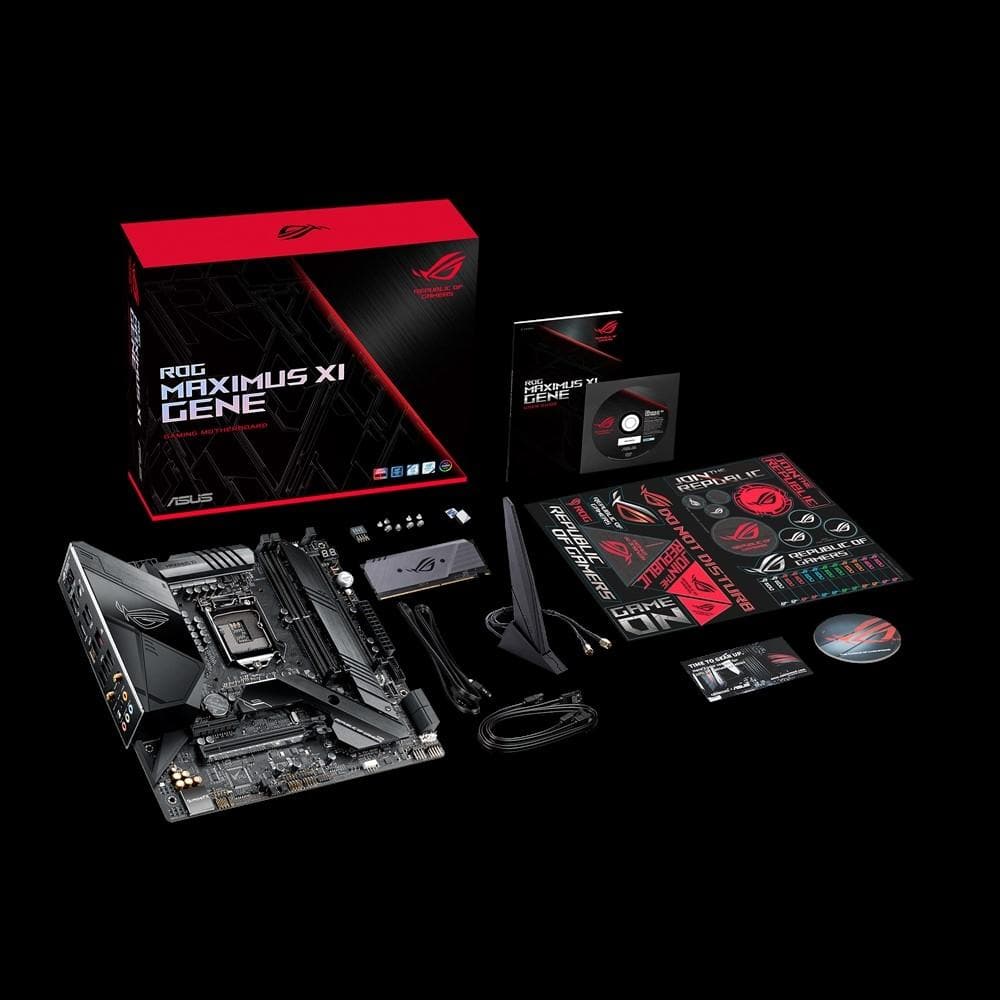 ASUS ROG MAXIMUS XI GENE Z390 mATX Gaming Motherboard - Intel LGA 1151, DDR4, Dual M.2, Wi-Fi - Perfect for High-Performance Gaming PCs & eSports Builds