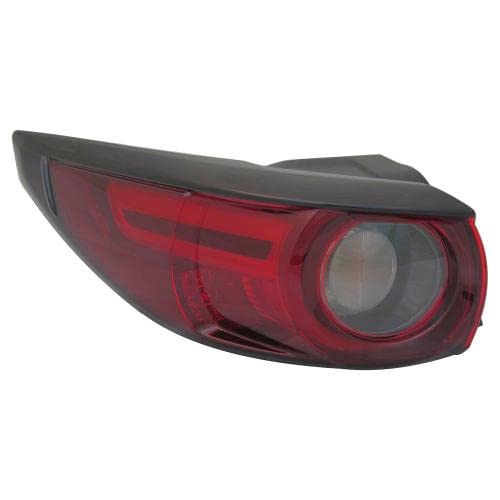 Go-Parts CAPA Certified Replacement Tail Light Rear Lamp - Left (Driver) Side for 2017-2021 Mazda CX-5 | Part #MA2804126C | Perfect for Night Driving & Enhanced Safety