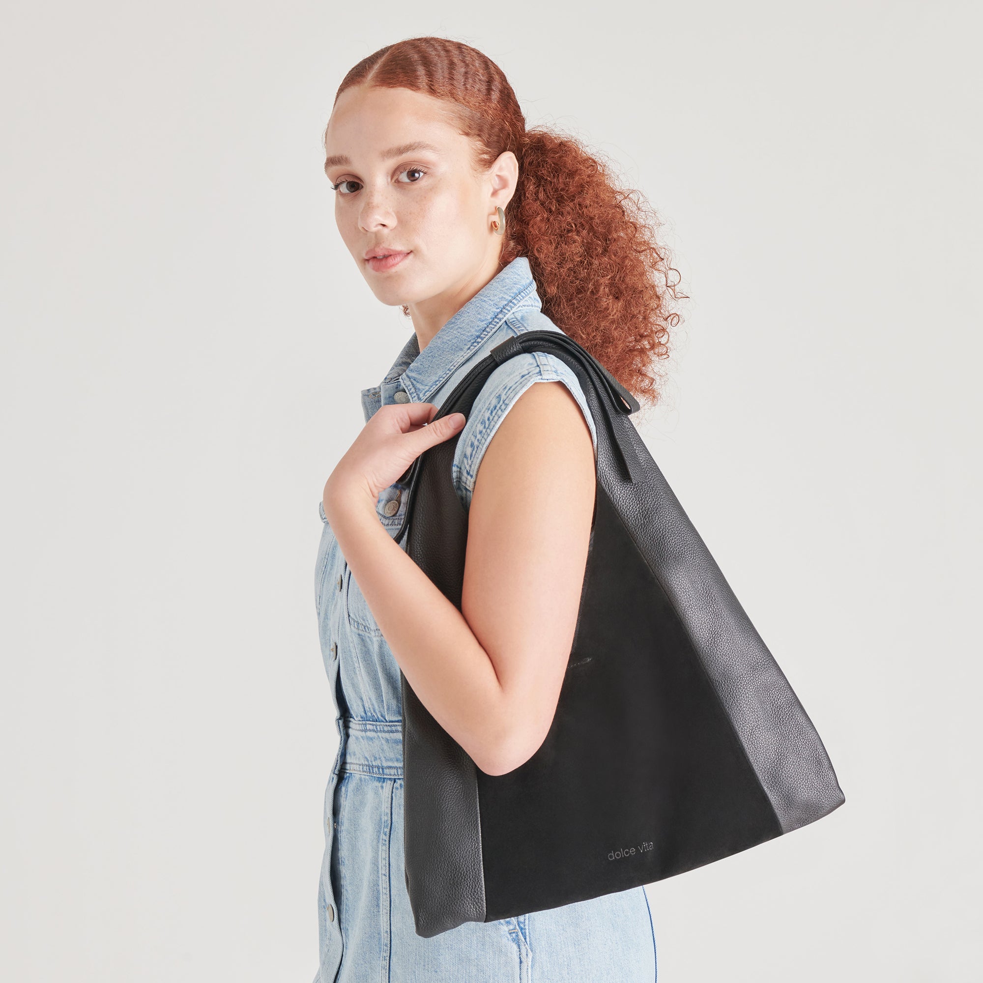 MARIE TOTE BAG - Premium Black & Multi-Color Leather Handbag for Women - Perfect for Work, Travel & Everyday Use