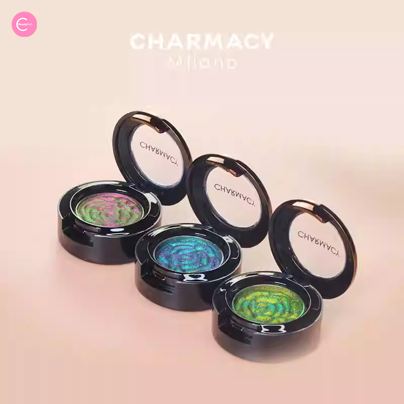 CHARMACY Chameleon Shimmer Single Eyeshadow - Long Lasting Metallic & Pearlescent Eye Makeup - Perfect for Day to Night Looks, Parties & Special Occasions