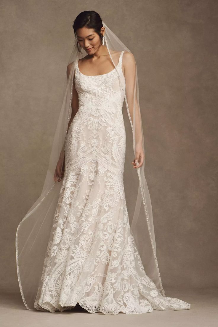 Wtoo Valette Gown - Elegant Wedding Dress with Lace Details | Perfect for Bridal Ceremonies & Formal Events