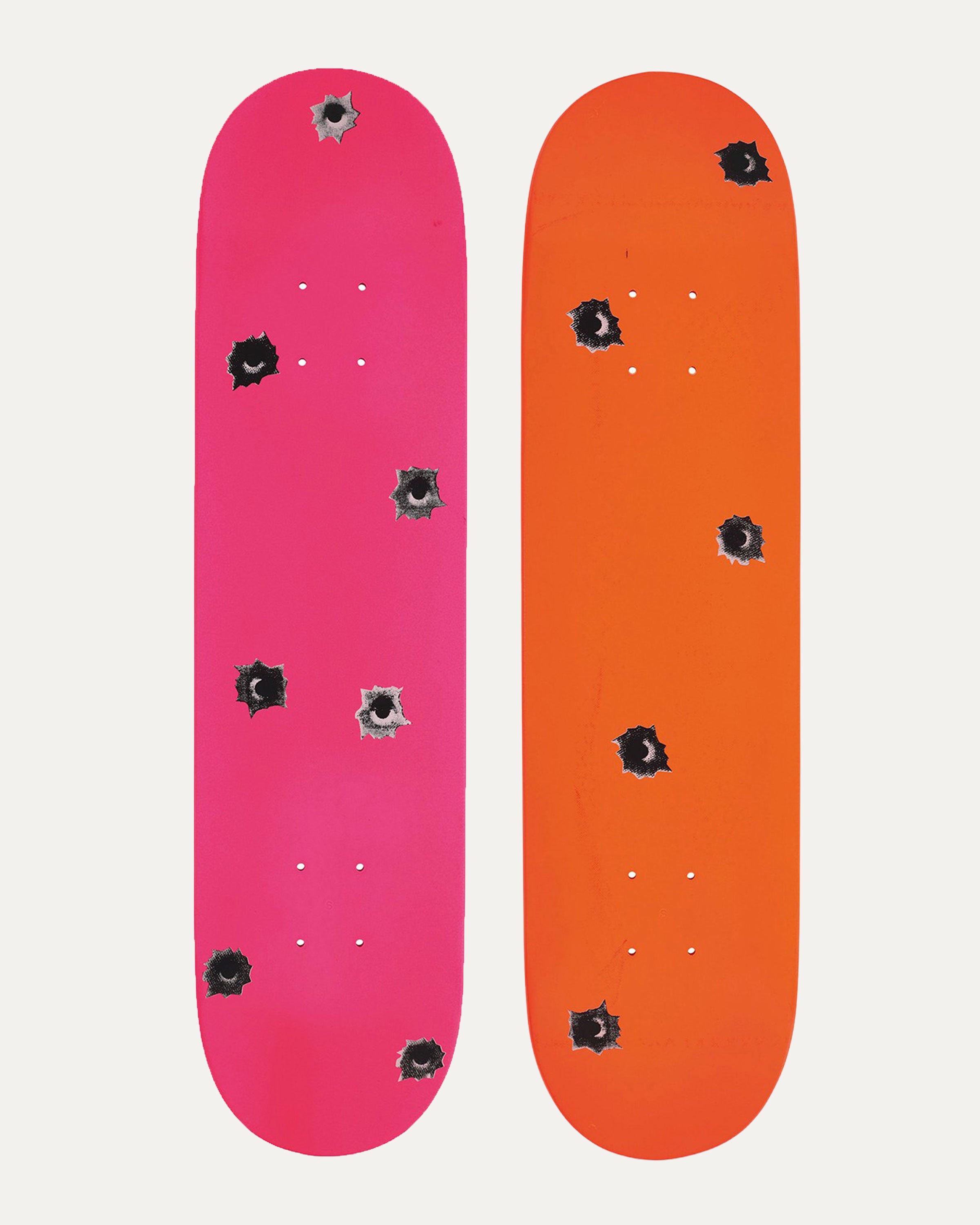 2007 Nate Lowman Limited Edition Skateboard Deck Set - Vintage Collectible Skateboard for Skaters & Art Lovers - Perfect for Riding, Wall Art, and Skateboard Collection