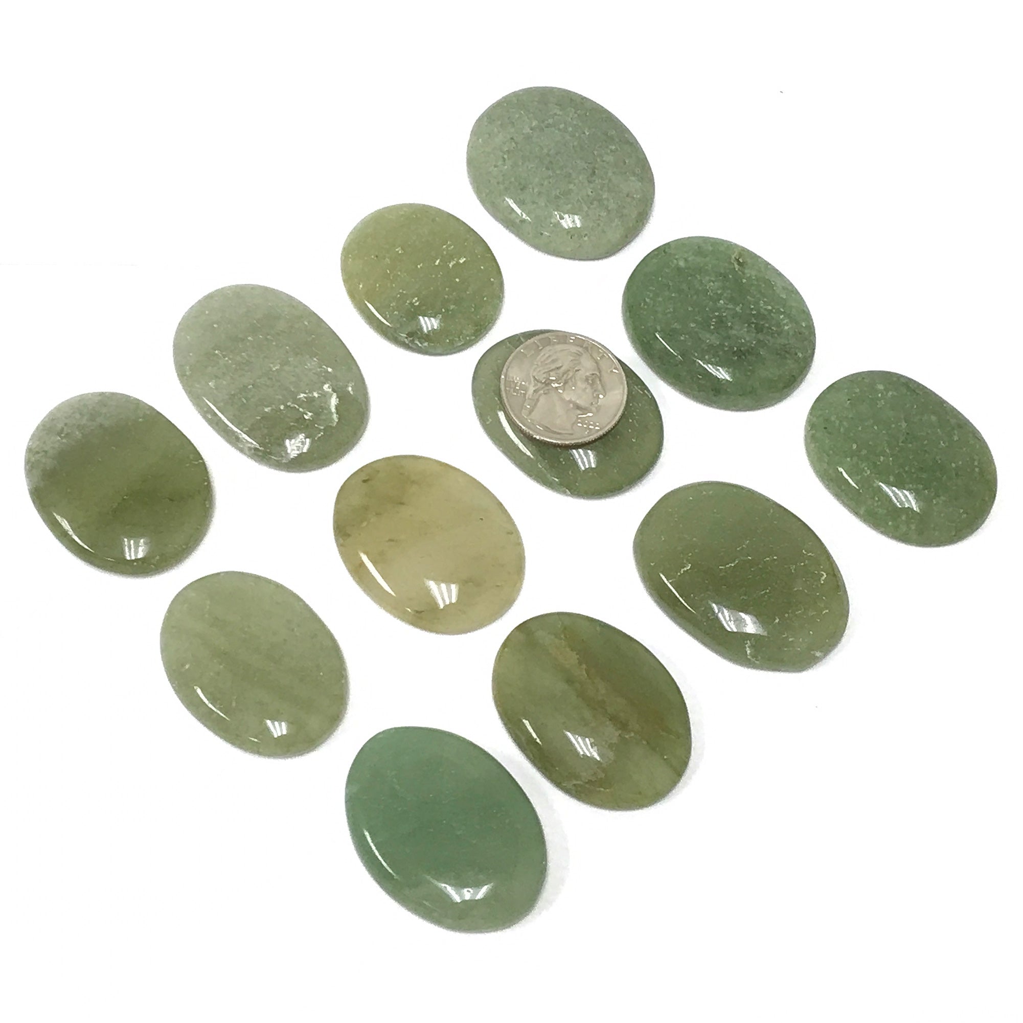 Green Aventurine Worry Stone for Anxiety Relief - Smooth Pocket Worry Stone with Thumb Indent for Stress Relief, Meditation & Focus - Polished Healing Crystal for Calming & Grounding - Perfect Gift for Men & Women (1 Piece) - Ideal for Office, Travel & Mindfulness Practices