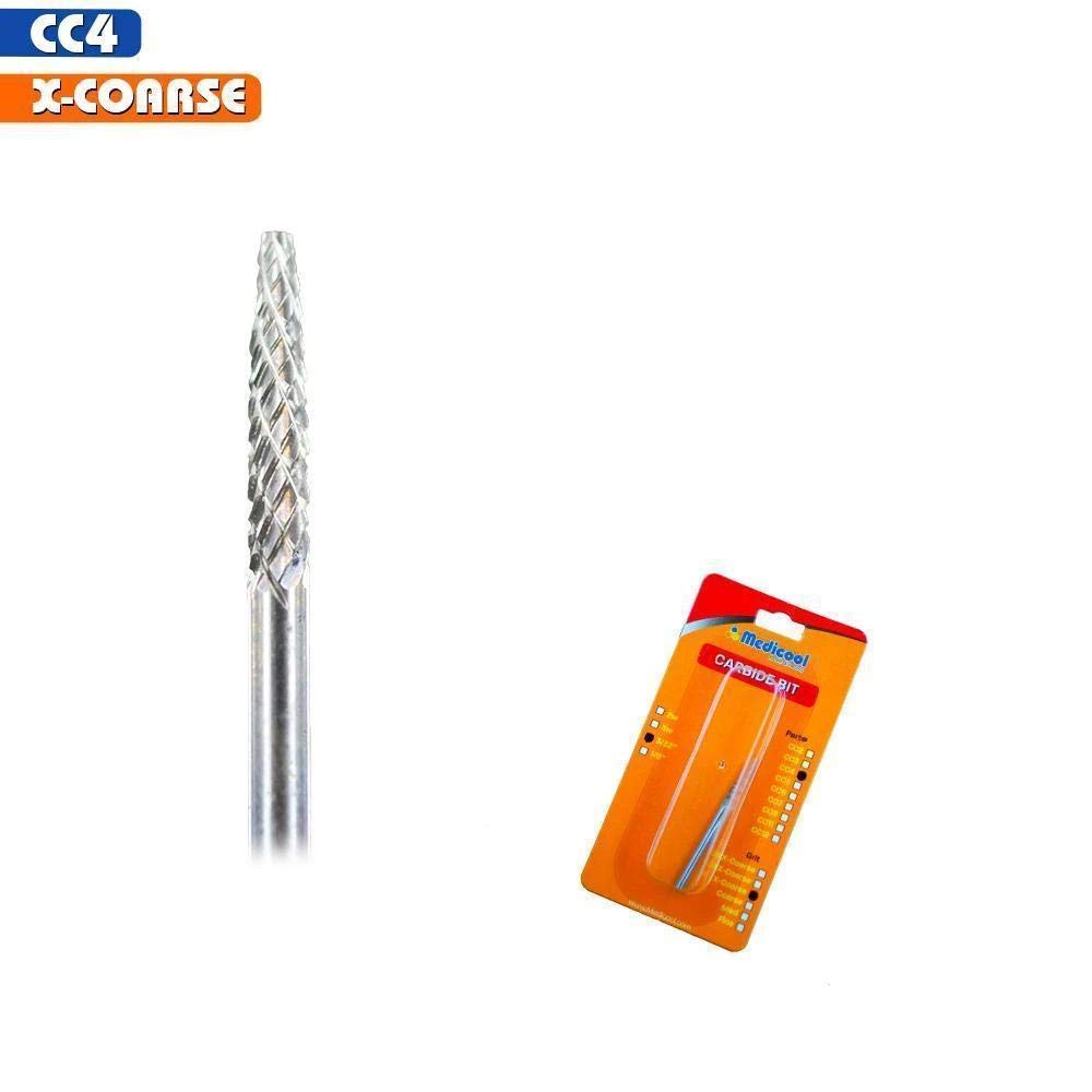 Professional Medicool Silver Carbide Nail Cleaner & Cuticle Tool - Under Nail File, Shaper & Grooming Kit (5CC4M-DMD) | Perfect for Manicures, Pedicures & At-Home Nail Care
