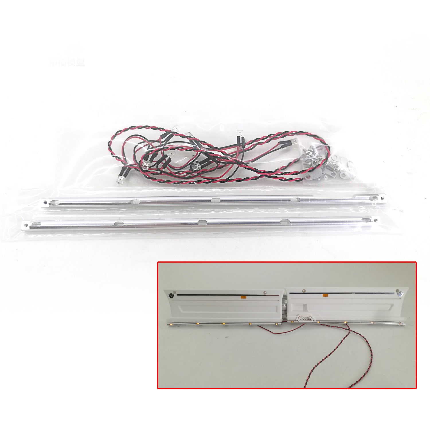 1/14 Scale LED Light Lamp Upgrade Kit for Tamiya RC Hydraulic Tractor Truck SP0016 SP0017 - Perfect for Model Car Customization & Nighttime Racing Scenes