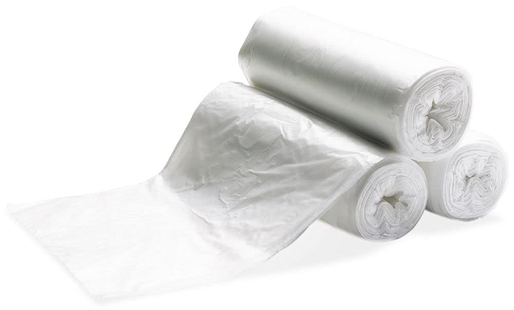 Heavy-Duty 33-39 Gallon Trash Can Liners - 250 Clear Contractor Garbage Bags (33