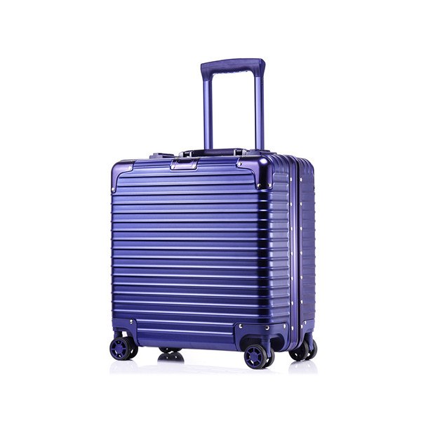 18 Inch Aluminum Rolling Luggage - Airline Approved Carry-On Suitcase for Business Travel & Computer Laptop Trolley Case | Perfect for Business Trips, Weekend Getaways & Office Commutes