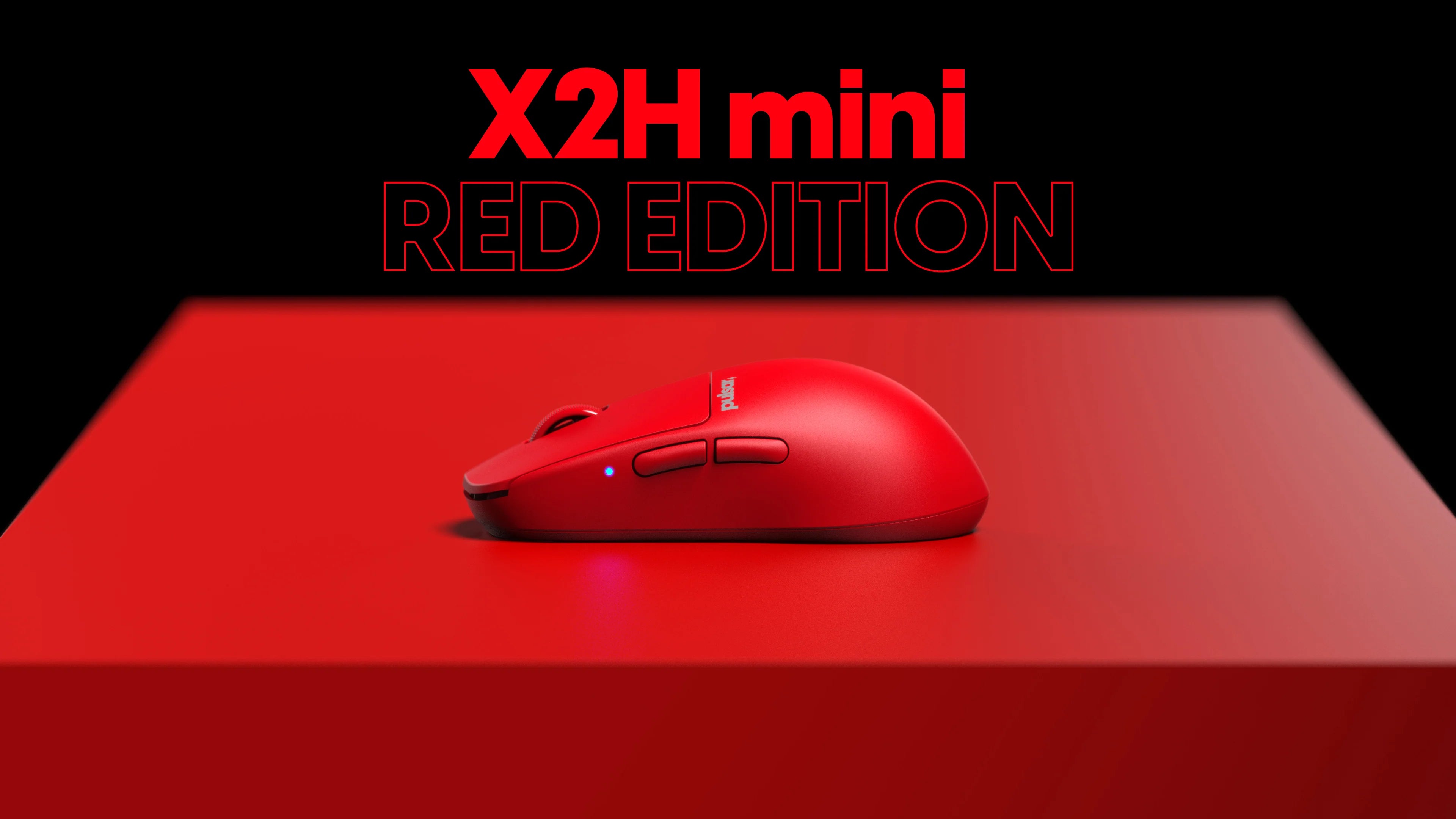 Pulsar X2H Mini Wireless Gaming Mouse - Red Edition | Lightweight, Ergonomic Design for FPS & MOBA Games | Perfect for Esports & Competitive Gaming
