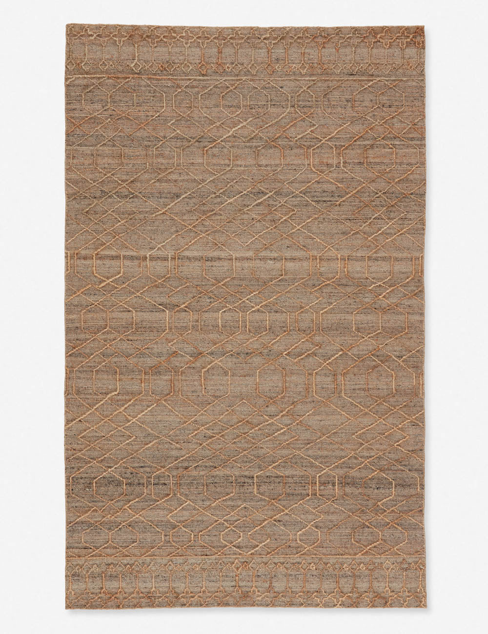 Eco-Friendly Handwoven Jute Blend Area Rug - Natural Fiber Floor Mat for Living Room, Bedroom & Boho Home Decor