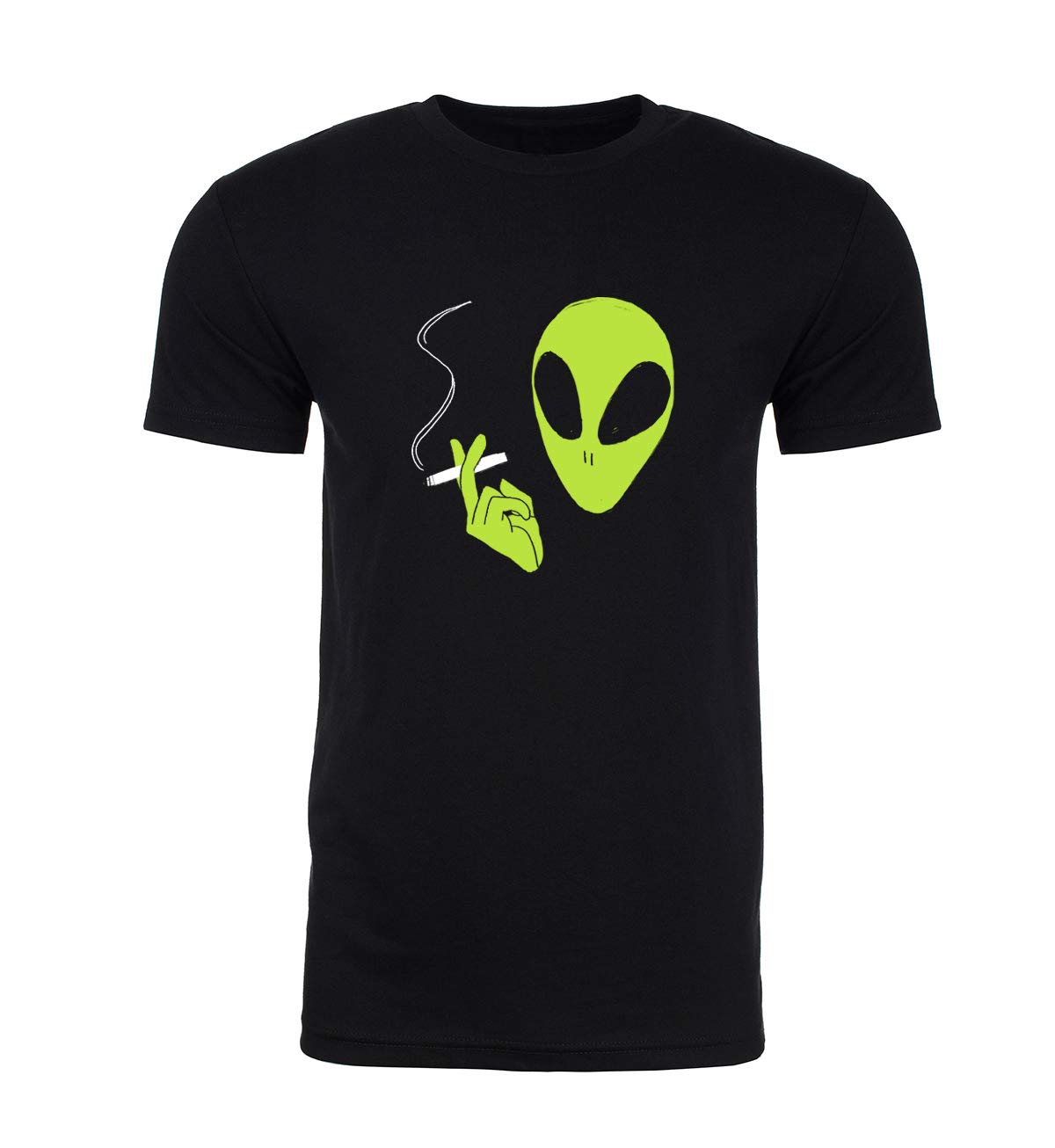 Stylish Alien Graphic T-Shirts for Men - Cool Smoking Alien Design Tees - Trendy Casual Shirts for Everyday Wear - Perfect for Parties, Gifts & Streetwear Fashion