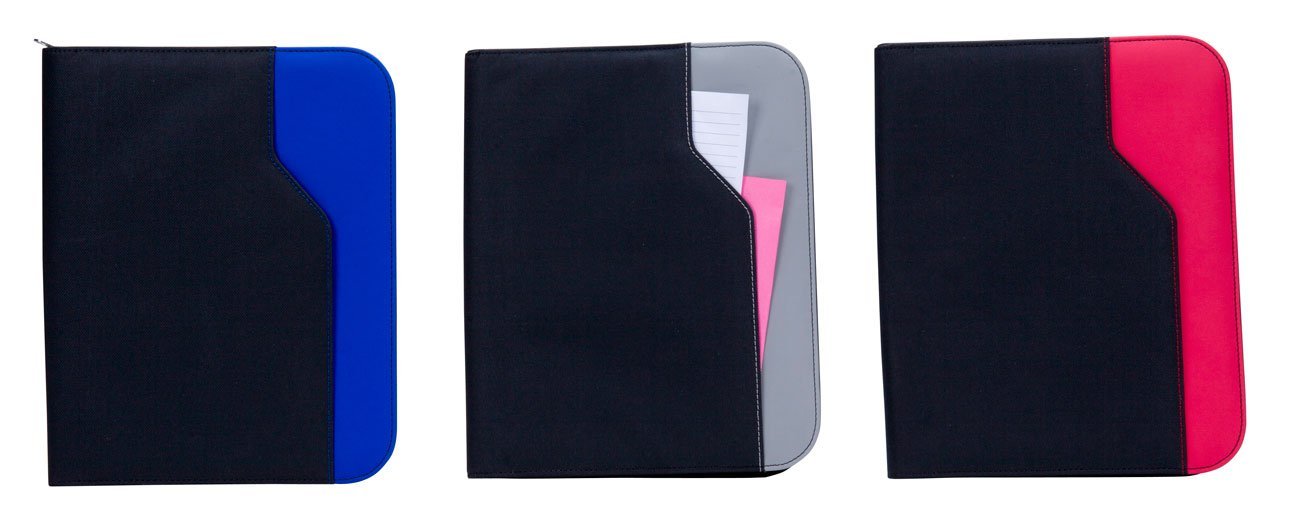 Universal E-Reader Tablet Case - G8130 iPad Zip Around Padfolio in Grey | Perfect for Business, Travel & School Organization