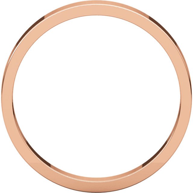 14K Gold 3mm Flat Wedding Band for Women - Elegant & Timeless Bridal Ring for Engagement, Anniversary & Everyday Wear