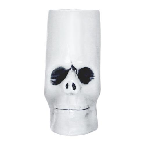 BarConic® Tiki Mugs - Skull Design Ceramic Cups - 12oz Tropical Drinkware for Cocktails, Mocktails & Party Decor - Perfect for Luau, Beach Parties & Themed Events