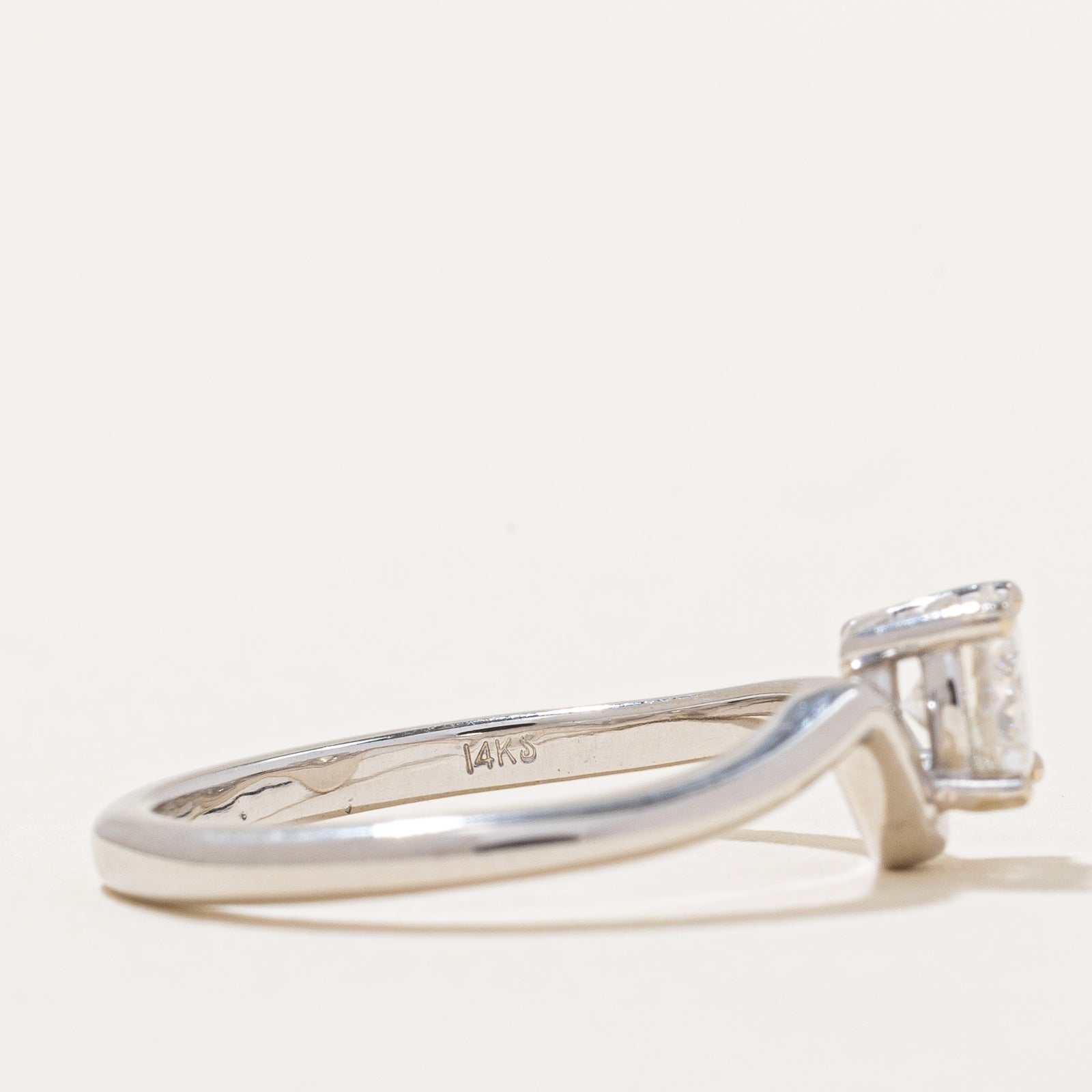 GIA Certified Freeform Diamond Engagement Ring - 0.55ct, Size 6.75 | Unique Handcrafted Wedding Band for Her | Perfect Proposal Gift & Anniversary Jewelry