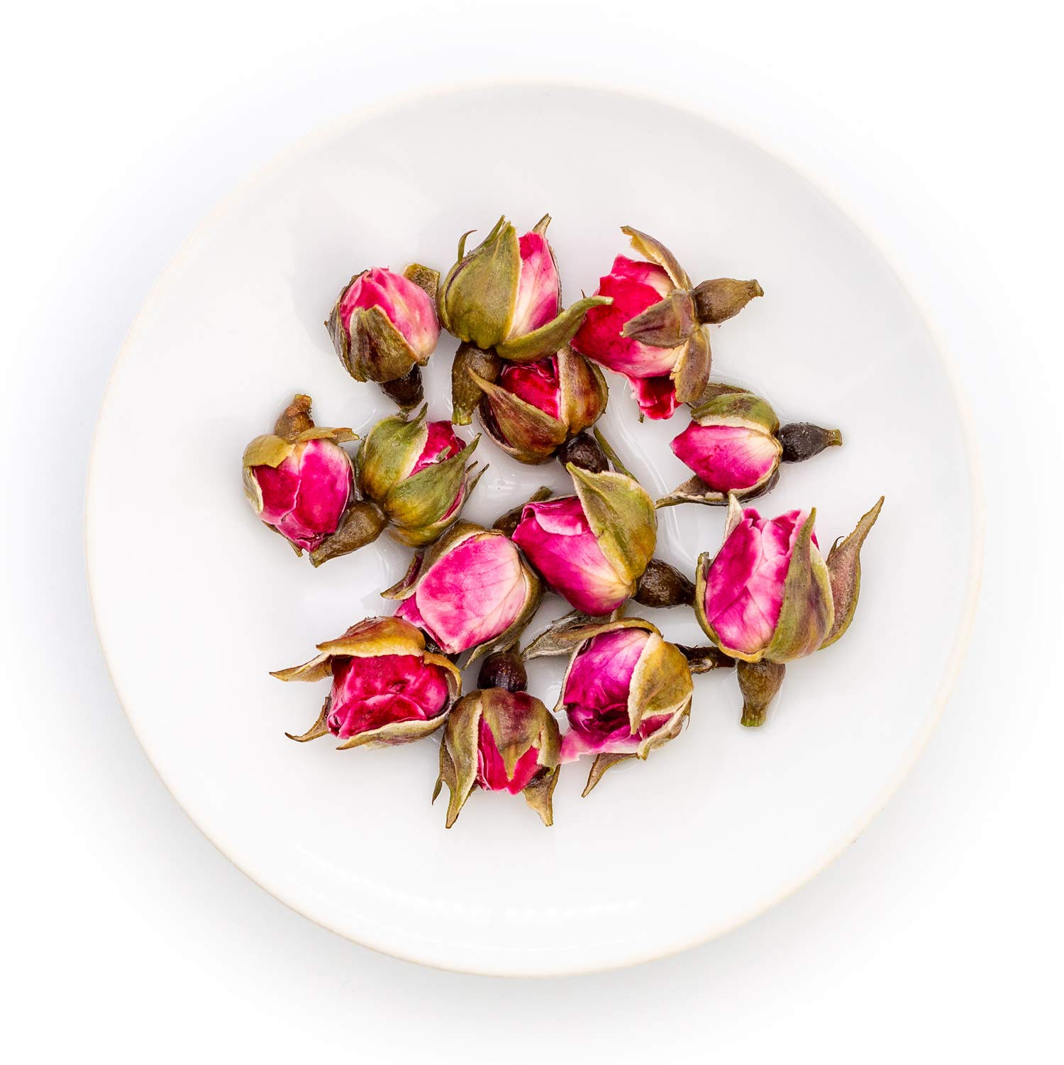 Oriarm 100g / 3.53oz Premium Yunnan Rose Buds Tea - Organic Dried Golden Edge Rose Flower Buds Herbal Tea Loose Leaf - Naturally Grown in High Mountains - Perfect for Relaxation, Detox & Skin Care