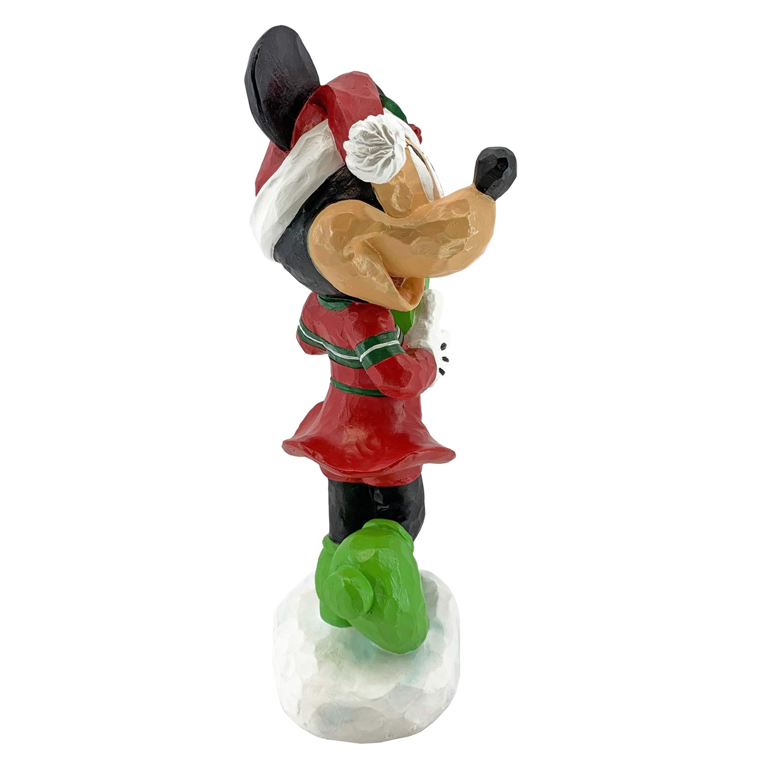 Disney Minnie Mouse Christmas Garden Statue - 11 Inch Tall Outdoor Holiday Decor, Officially Licensed Disney Collectible for Yard, Patio & Seasonal Display