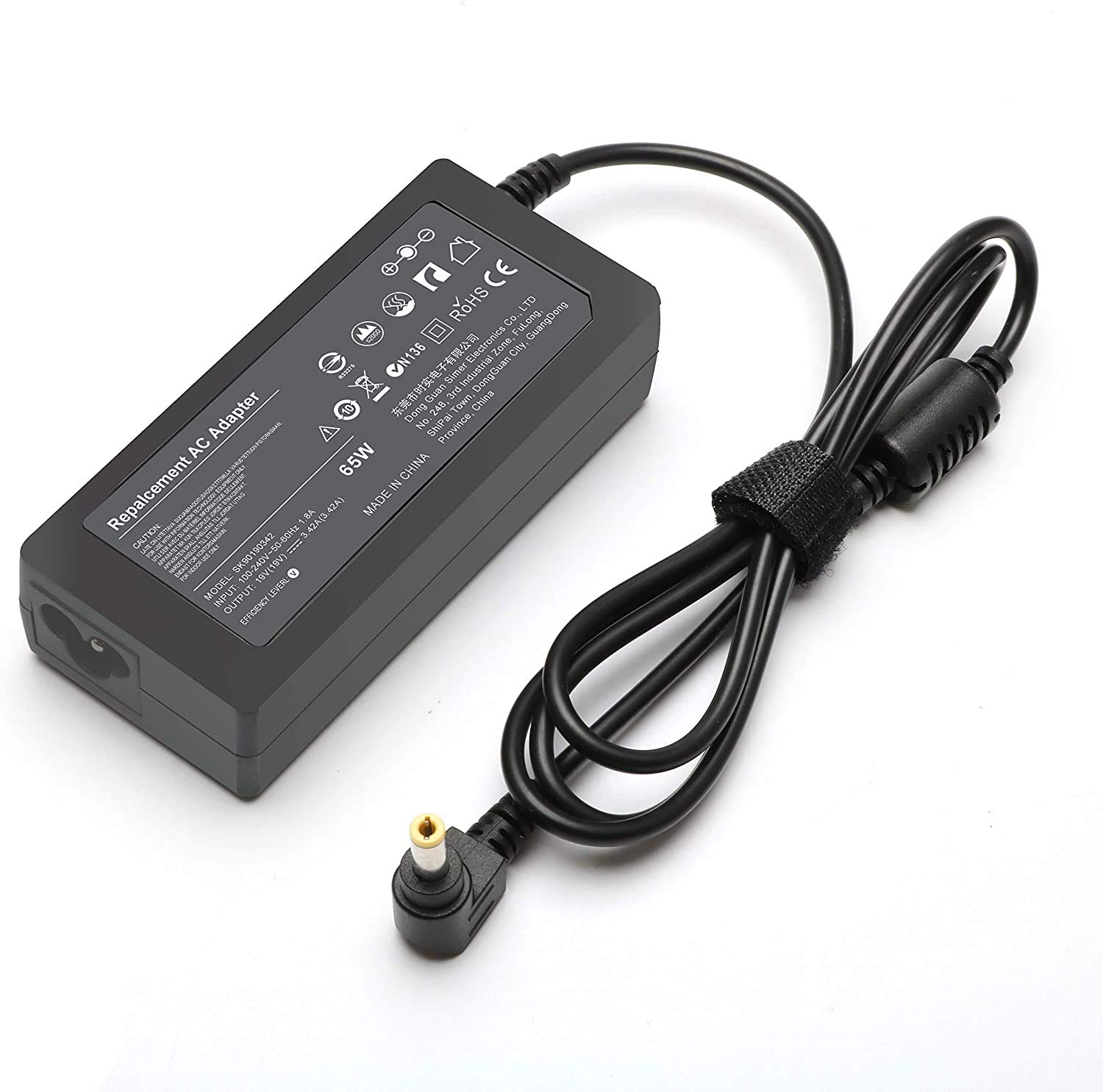 Original Power Adapter Charger for Toshiba Satellite C855D-S5103 C855D-S5105 C855D-S5106 C875-S7132NR C875D-S7105 S875-S7136 Laptops - Replacement AC Charging Cord with Worldwide Compatibility - Perfect for Home, Office & Travel Use