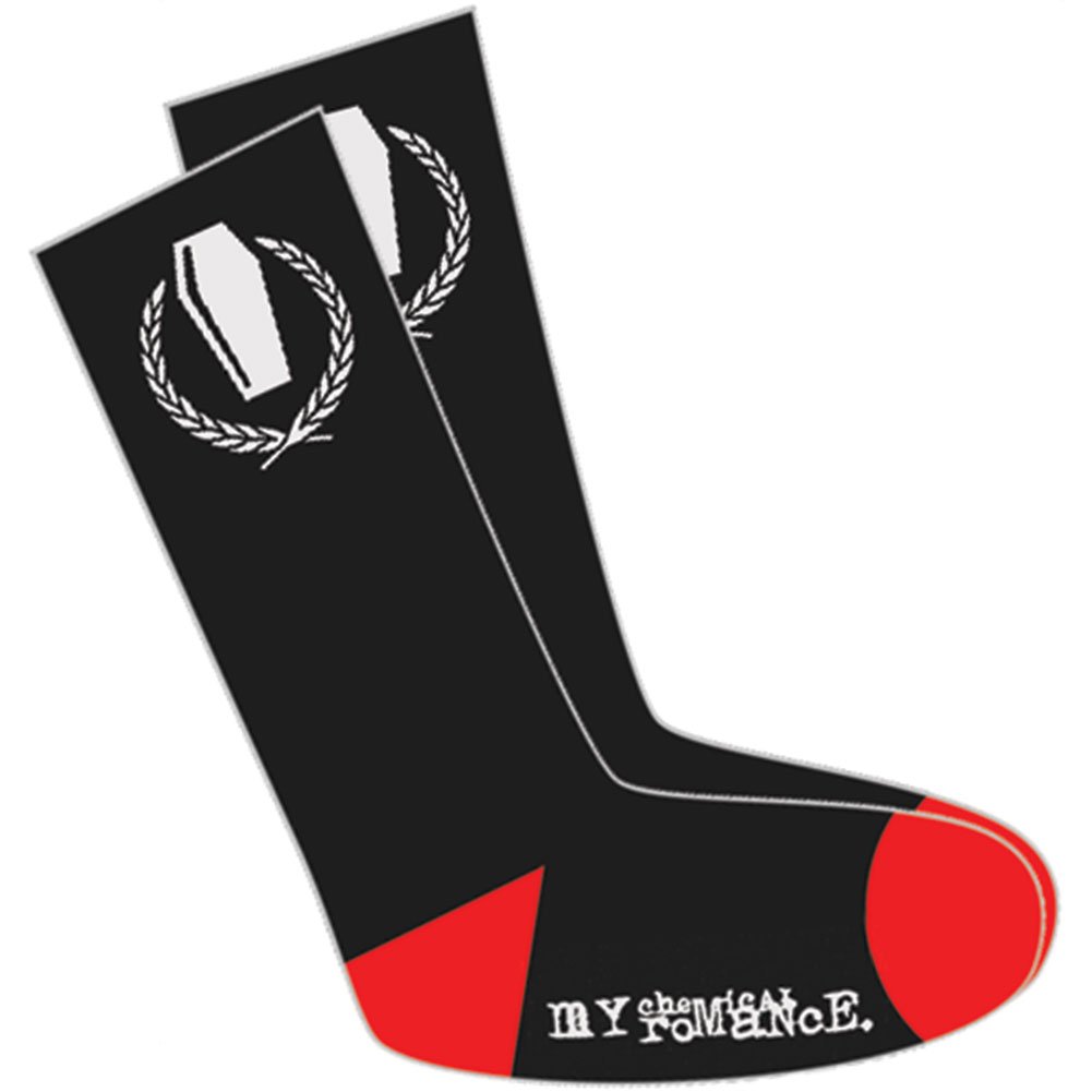 My Chemical Romance Women's Black Band Socks - Soft Cotton Crew Socks for Concerts, Gifts & Everyday Wear