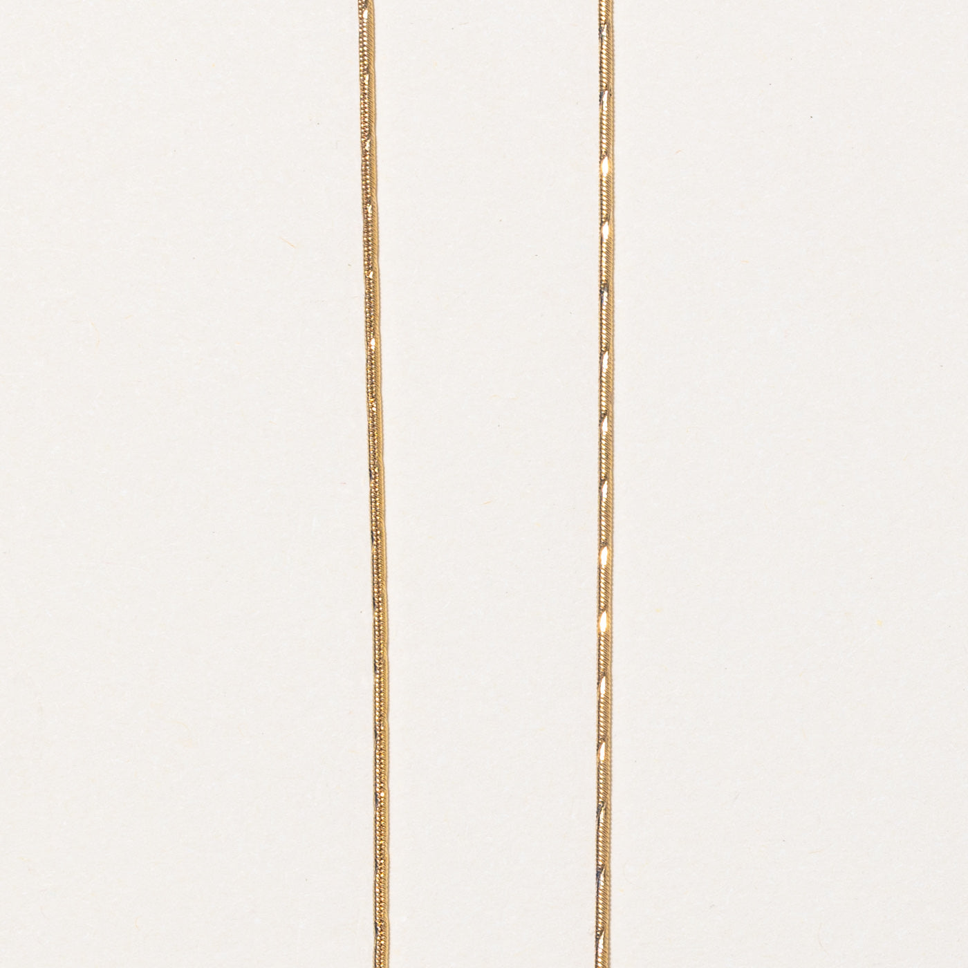10K Yellow Gold Thin Snake Chain Necklace 16 Inch - Elegant & Dainty Jewelry for Women, Perfect for Layering, Everyday Wear & Special Occasions