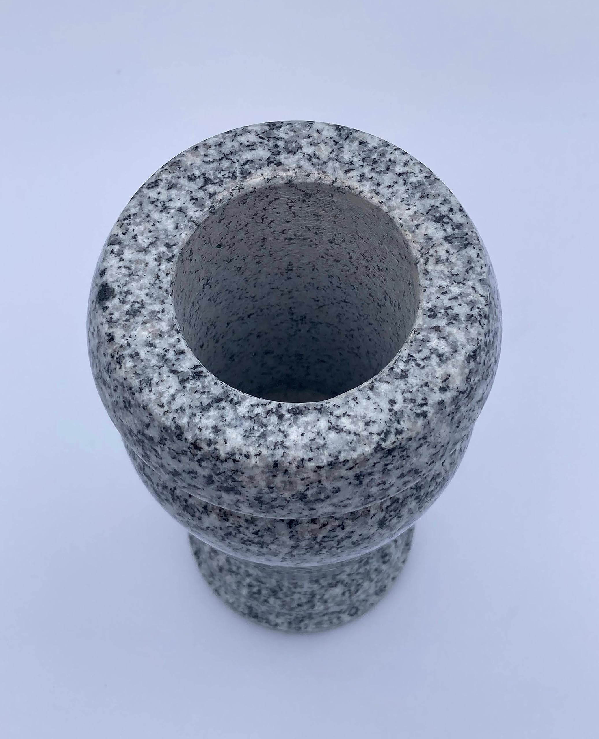 Polished Gray Granite Vase 4