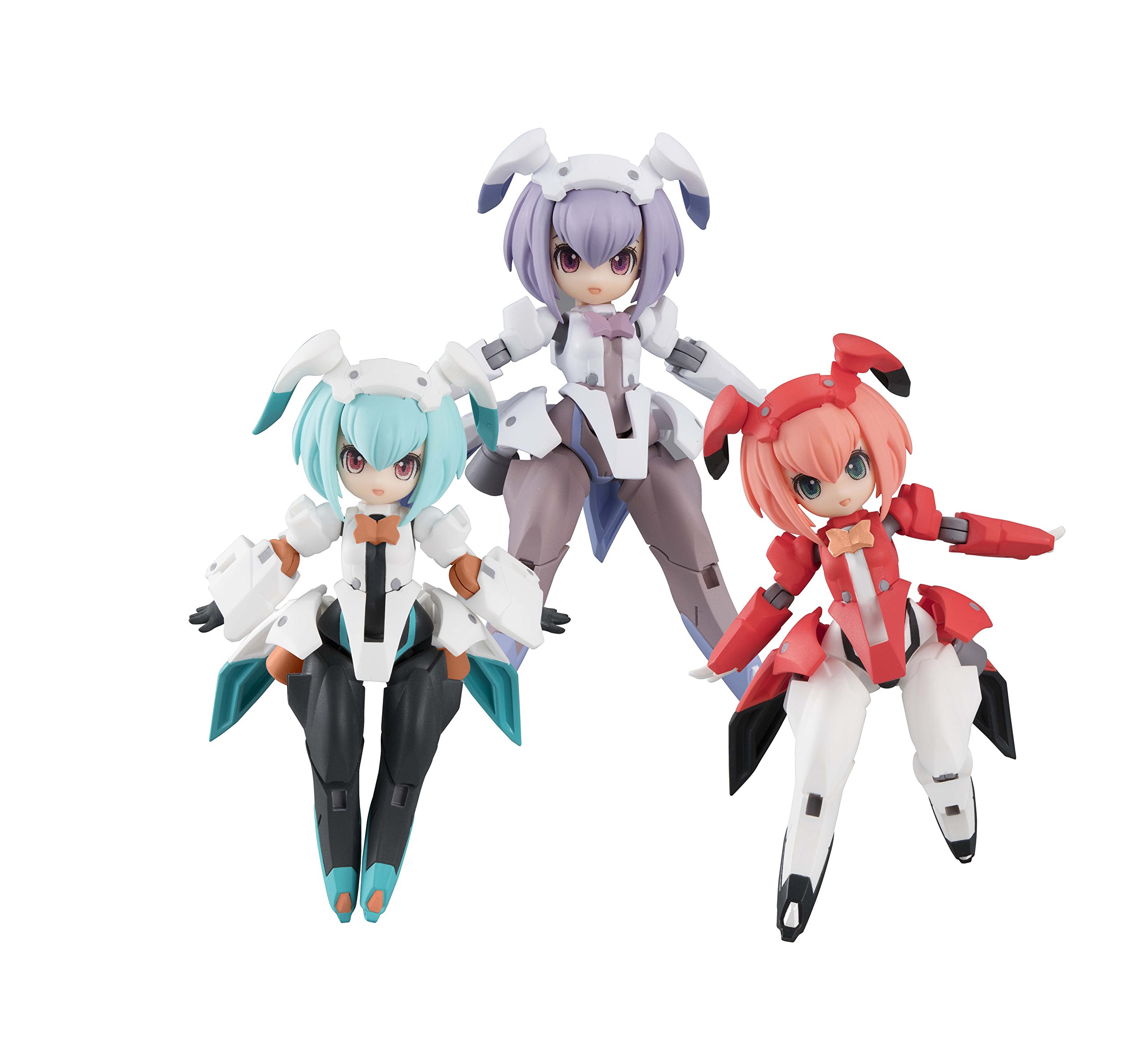 Megahouse Army F-616s Flare Nabbit Sisters Desktop Army Action Figure - Anime Collectible for Display & Gaming Scenes