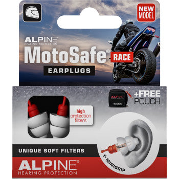 MotoSafe Earplugs - Noise Cancelling Motorcycle Ear Protection for Racing, Motorcycling & Outdoor Sports - Comfortable & Reusable Hearing Safety Gear for Riders