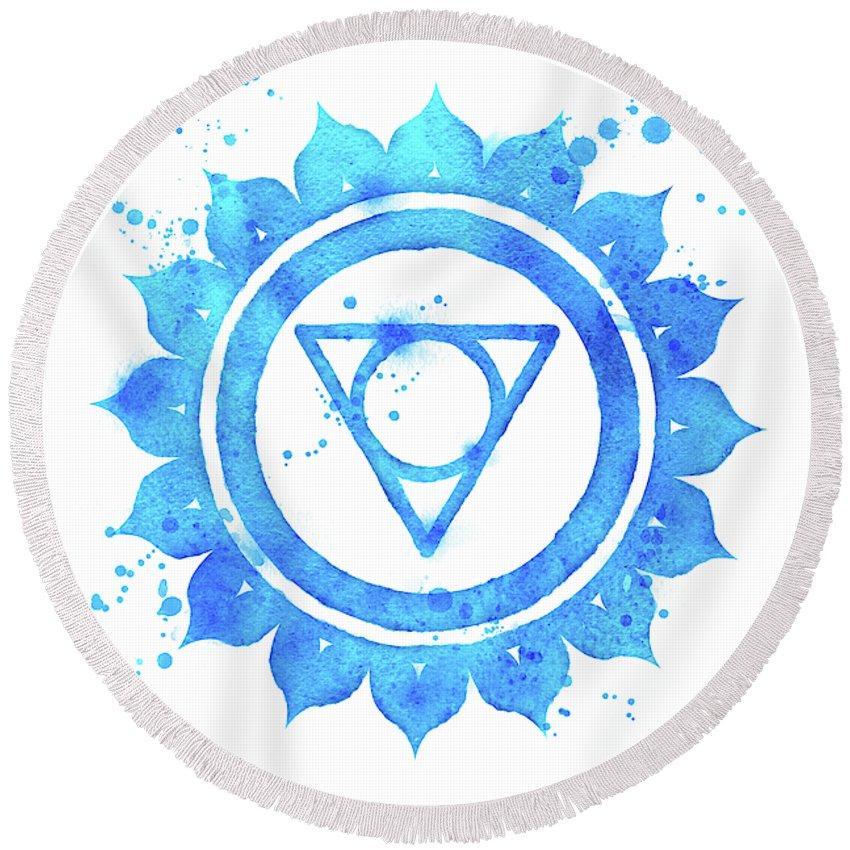 7 Chakras Round Beach Towel Set - Yoga Meditation & Spiritual Healing Accessories - Perfect for Beach, Pool, Yoga Practice & Spiritual Decor
