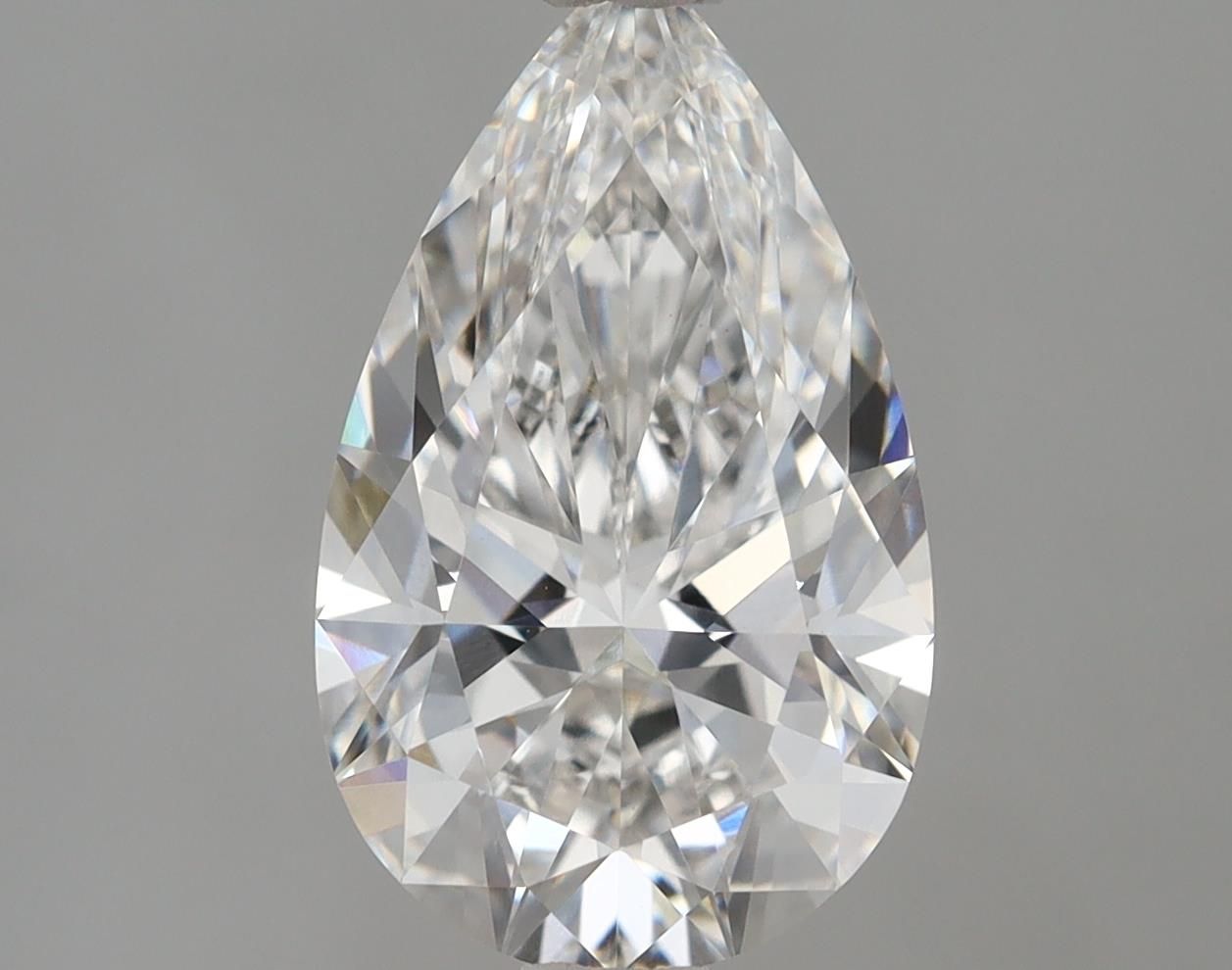 2.06 Carat F Color VVS2 Clarity Pear-Shaped Lab-Grown Diamond for Engagement Rings & Fine Jewelry