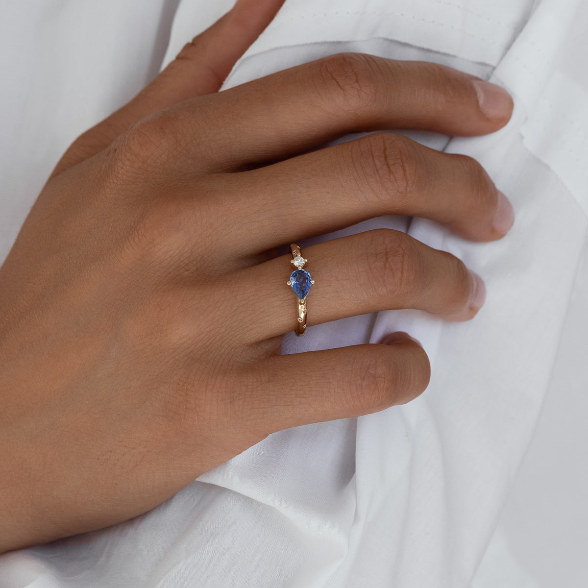 Midnight Blue Sapphire Ring for Women - Elegant Sterling Silver Jewelry Gift for Birthday, Anniversary & Valentine's Day - Perfect for Evening Parties, Date Nights & Special Occasions