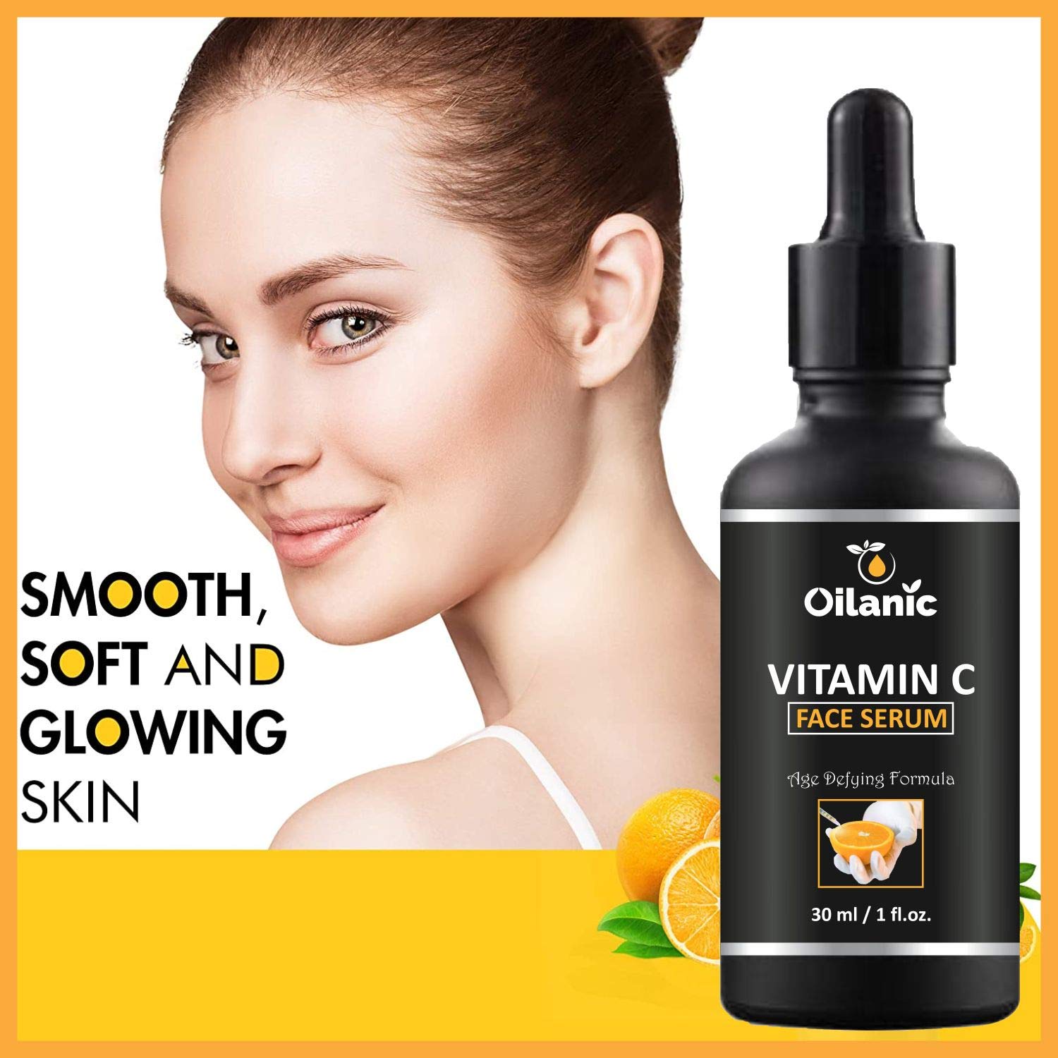 Oilanic Vitamin C Face Serum 30ml - Dark Spot Corrector & Anti-Wrinkle Treatment for Glowing Skin | Hydrating & Brightening Facial Serum for Women & Men | Acne Scar Repair & Skin Moisturizer | Day & Night Use for Radiant Complexion