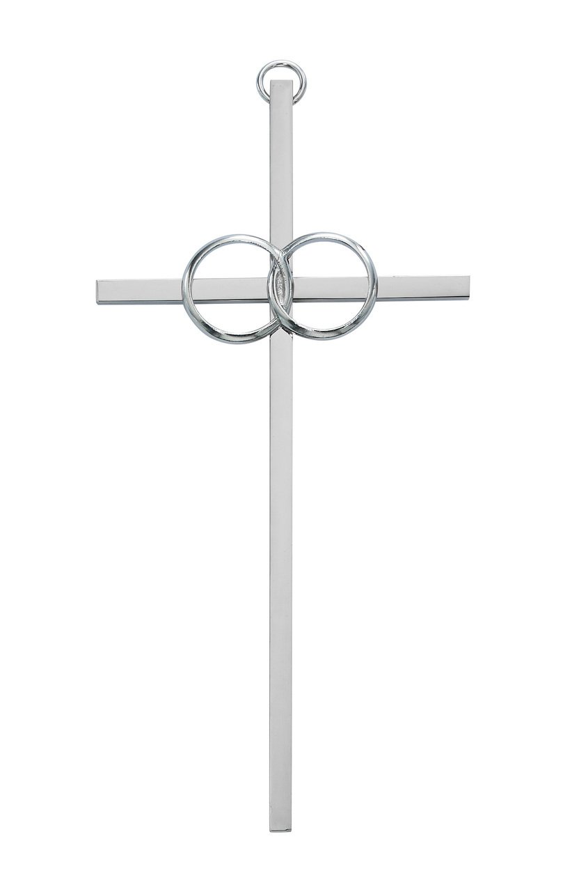 8 Cana Cross Silver Pendant Necklace - Elegant Religious Jewelry for Women - Perfect for Church, Weddings & Everyday Wear
