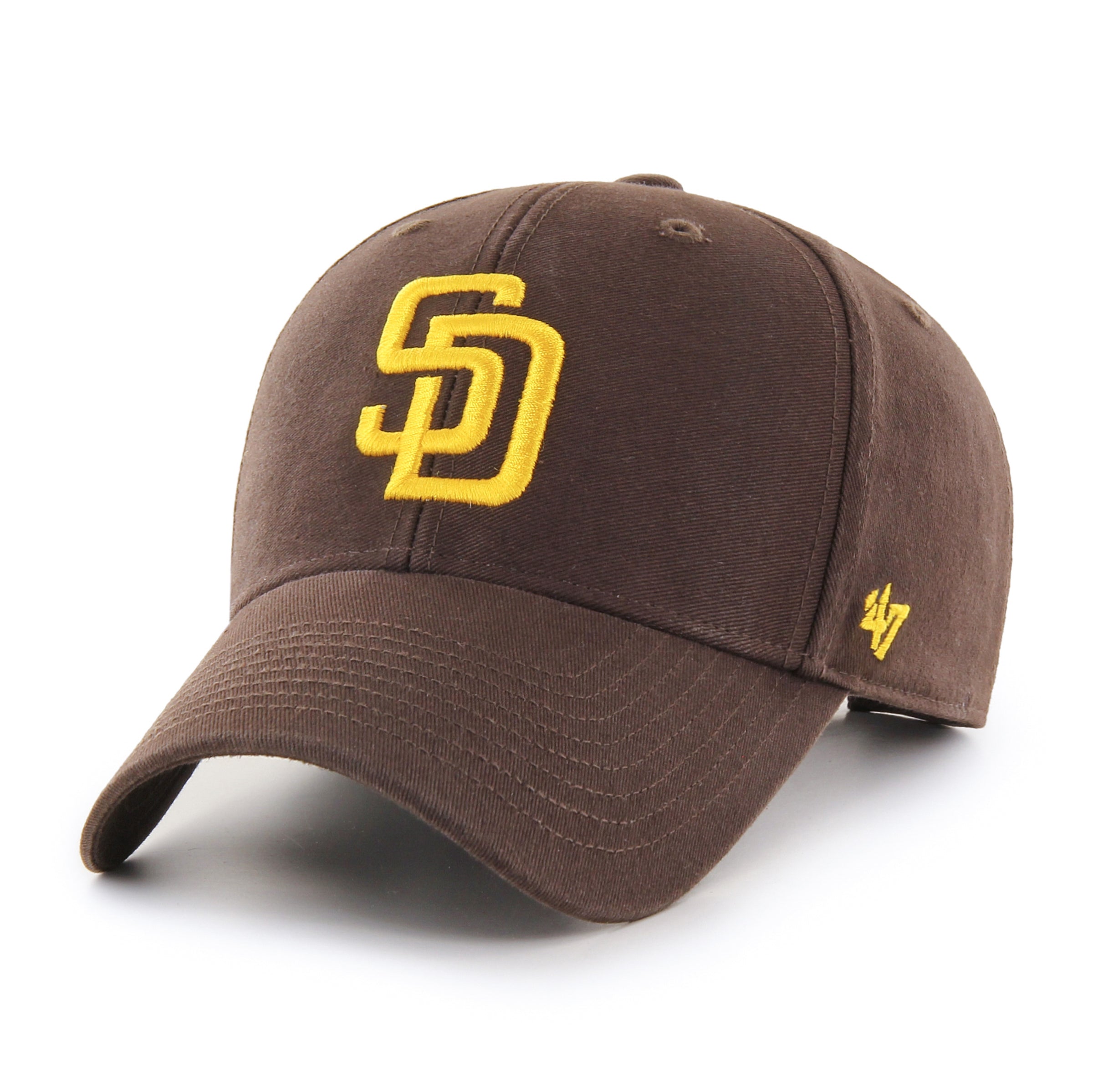 47 Brand San Diego Padres MVP Adjustable Baseball Cap - Brown | Snapback Hat for Men & Women | Perfect for Games, Outdoor Activities & Casual Wear