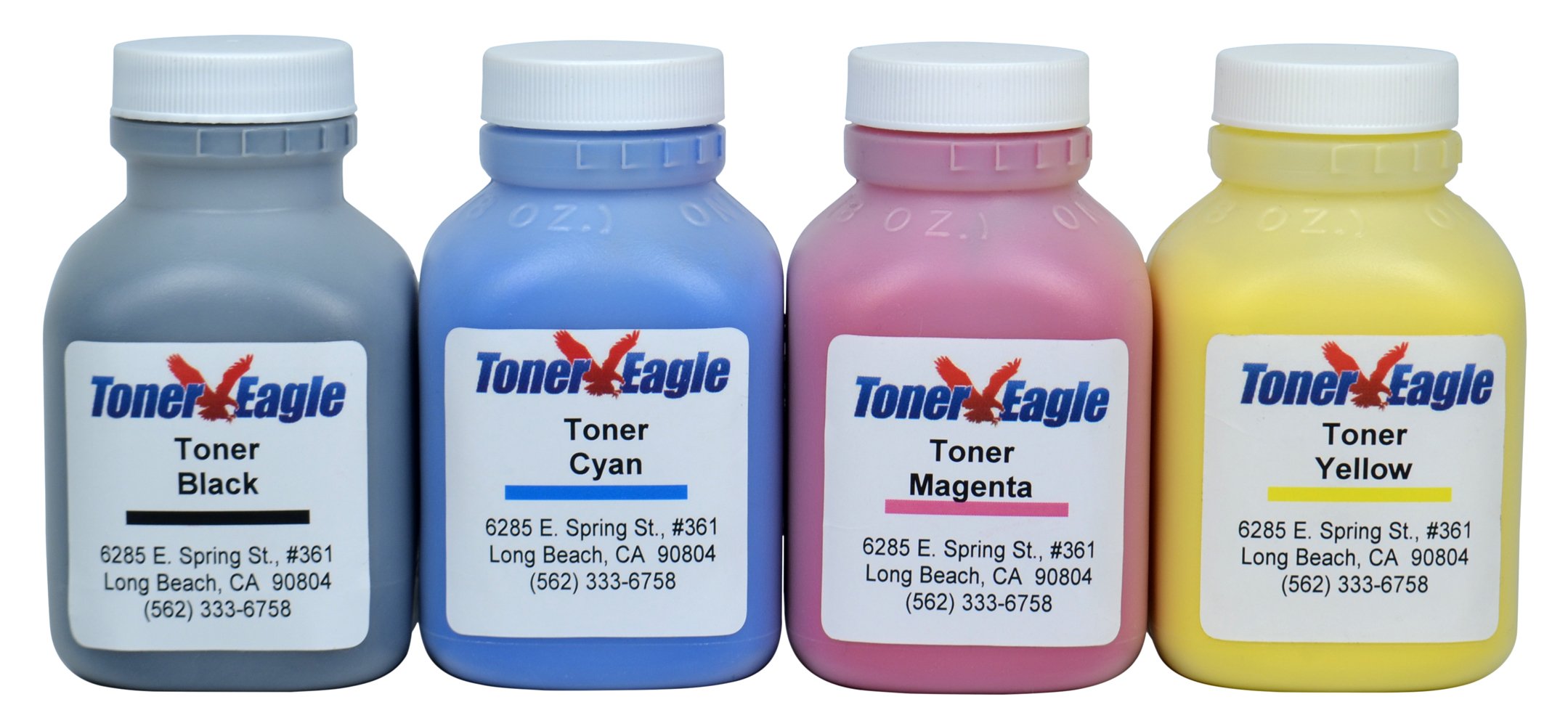 Eagle Toner Refill Kit - 4 Color Set for Lexmark CX310 CX410 CX510 Printers (80C0S10 80C0S20 80C0S30 80C0S40) with Smart Chips | High-Quality Compatible Toner Cartridges | Perfect for Office & Home Printing Needs