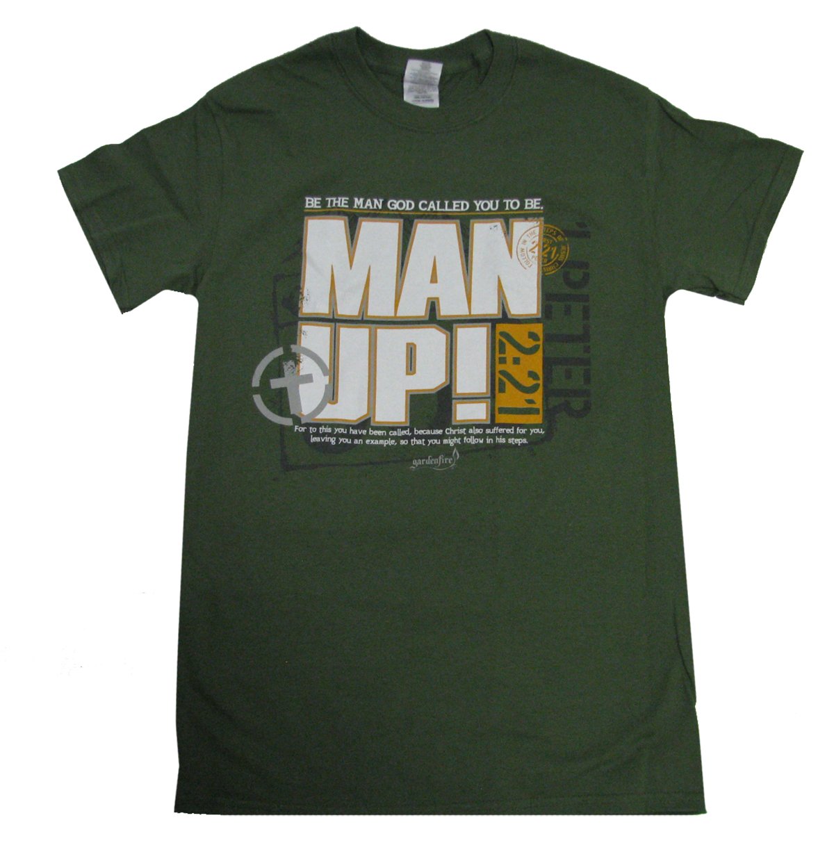 Christian T-Shirt for Men - 'Man Up Be The Man God Called You To Be' - Inspirational Faith Apparel for Church, Bible Study & Daily Wear