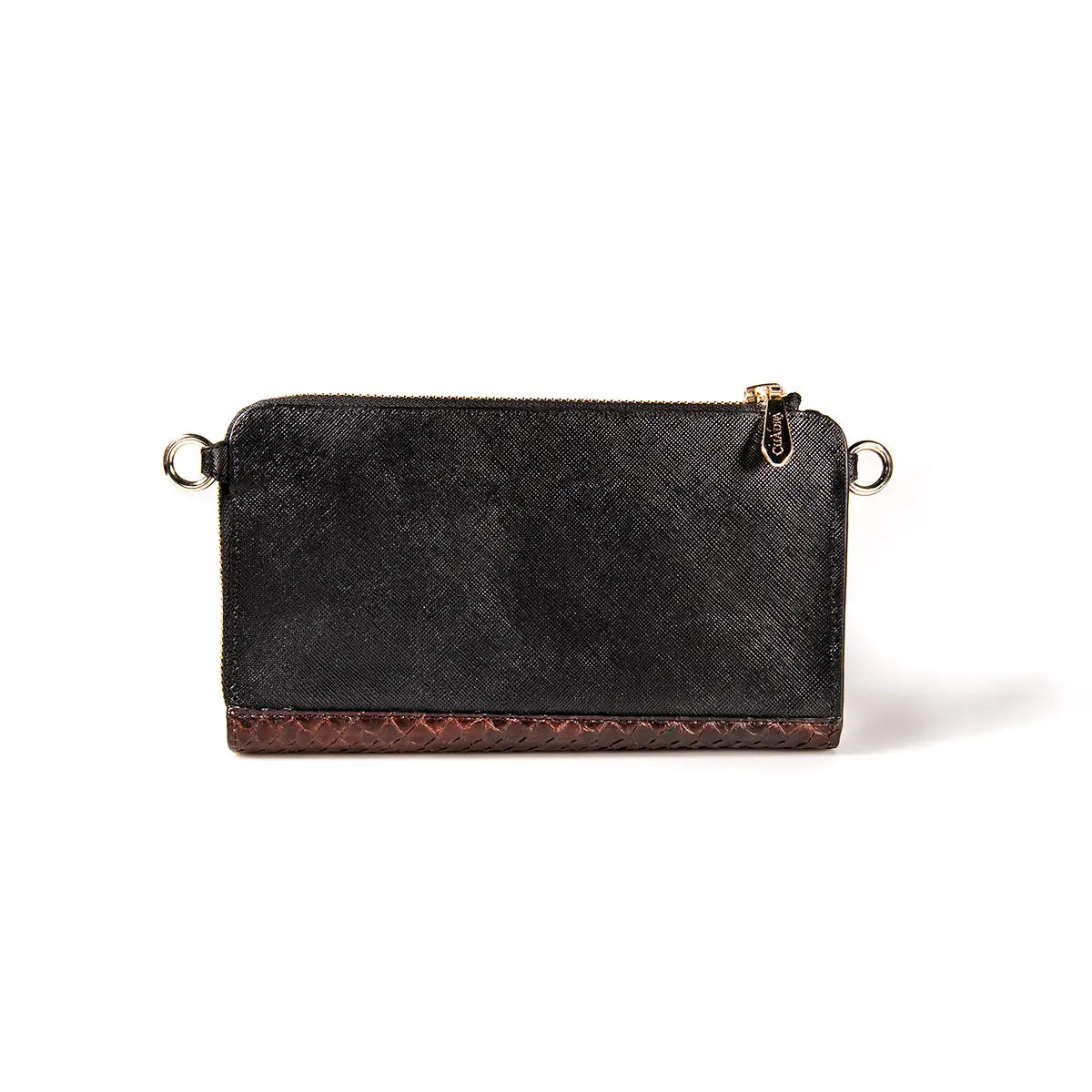 BD229PI Women's Casual Fashion Python Wristlet Wallet in Cuadra Brown - Perfect for Everyday Use, Parties, and Gifts