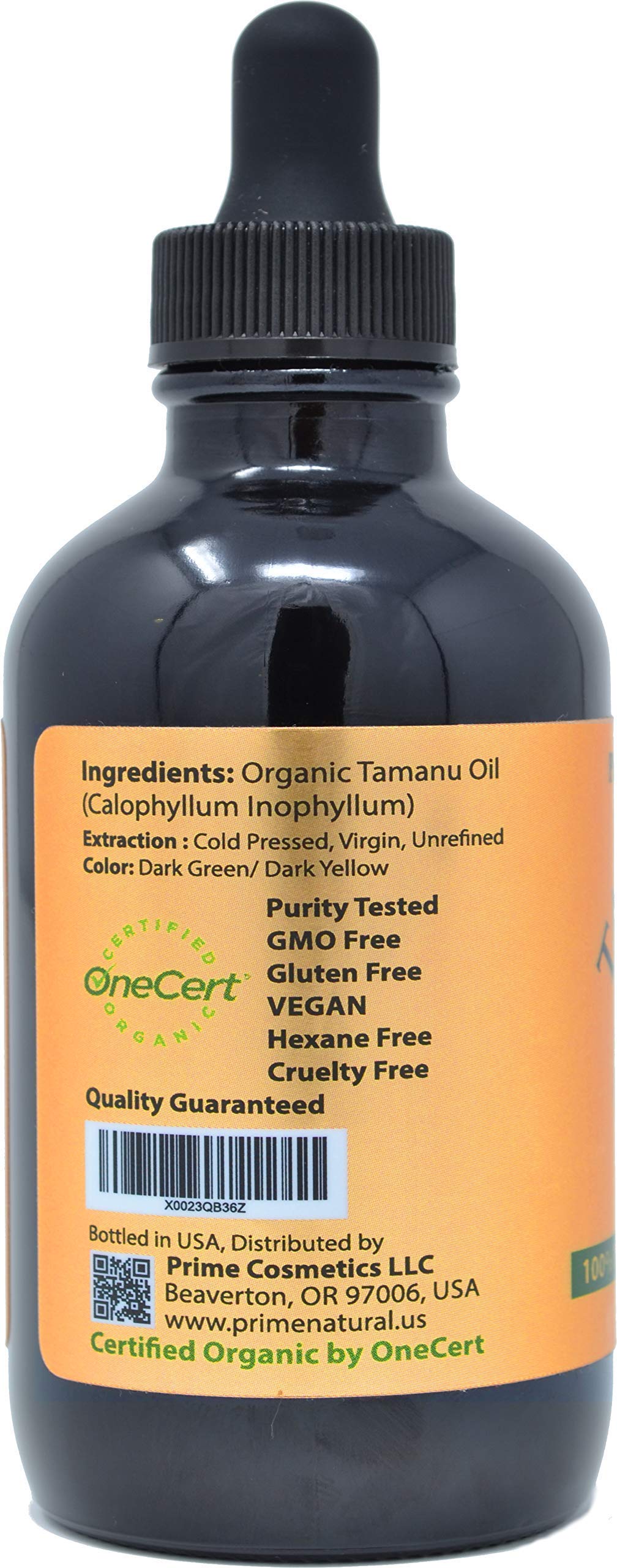 Organic Tamanu Oil & Castor Oil Bundle (4oz Each) - USDA Certified, Cold Pressed, Virgin, Unrefined - Vegan Face, Hair & Skin Moisturizer - Natural Treatment for Acne, Scars, Dry Skin & Hair Growth - Perfect for DIY Beauty & Aromatherapy
