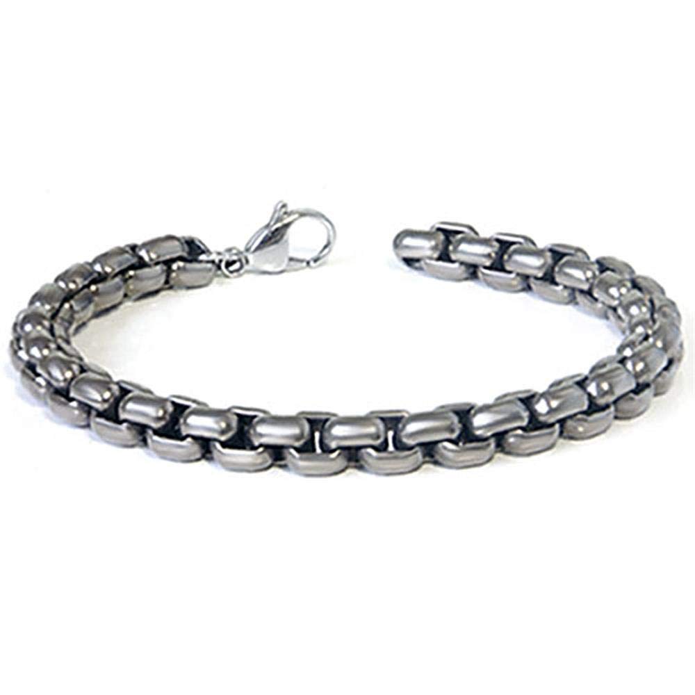 Premium Titanium 7MM Box Link Bracelet for Men & Women - Durable Luxury Jewelry for Everyday Wear, Gifts & Special Occasions