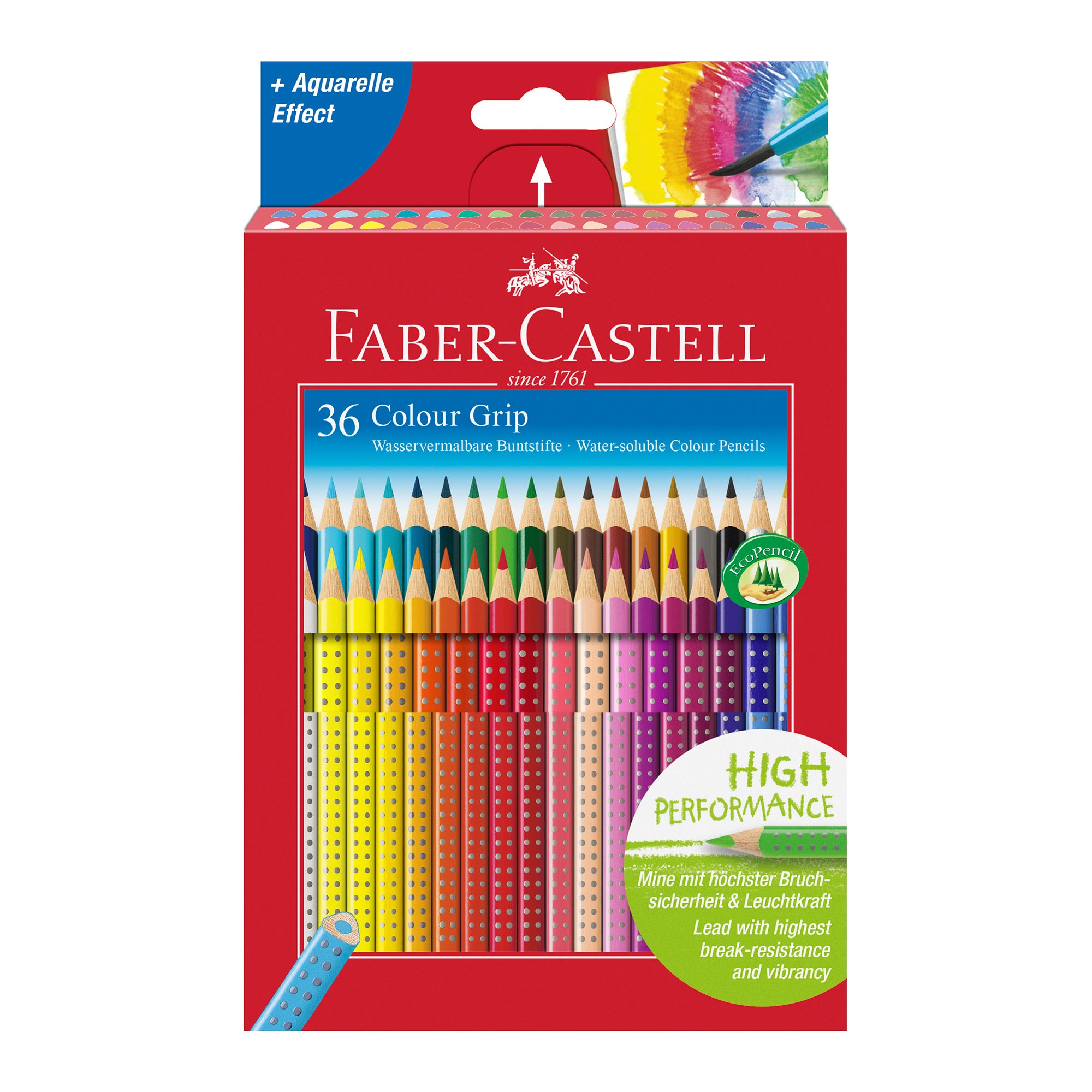 36 Pack Water Soluble Colored Pencils with Non-Slip Grip - Vibrant Art Supplies for Kids & Adults - Perfect for Sketching, Coloring Books & DIY Crafts