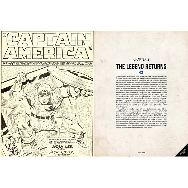 Marvel's Captain America: The Illustrated History - Hardcover Book for Comic Fans & Collectors | Perfect for Gifts, Home Decor, and Comic Book Enthusiasts