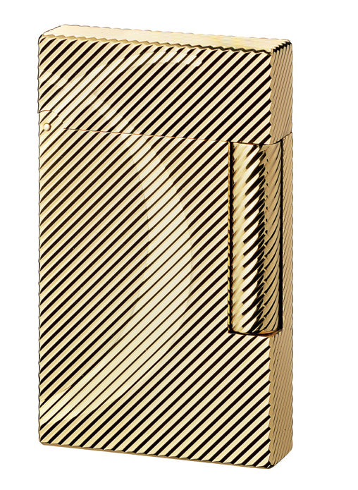 S.T. Dupont Ligne 2 Luxury Gold Plated Cigar Lighter - Premium Butane Refillable Lighter for Cigars, Cigarettes & Outdoor Use (Gift Box Included) - Perfect for Smoking Enthusiasts, Collectors & Special Occasions