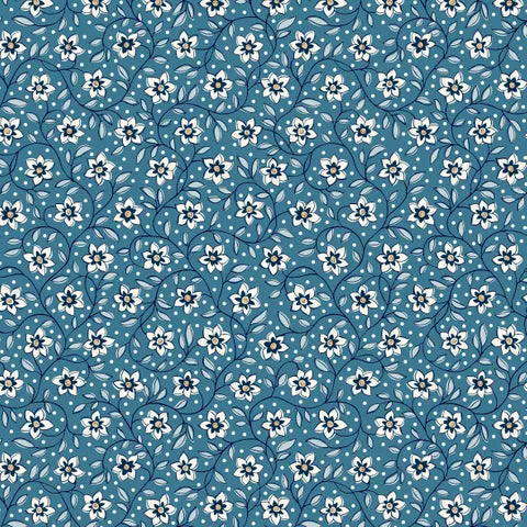 Liberty Lasenby Cotton Denim Floral Print Dress - L01667406A Lily Trail Style | Perfect for Spring Outings & Casual Wear