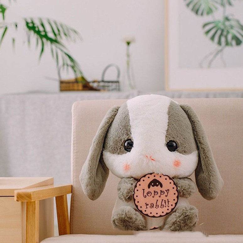 Soft Giant Furry Bunny Plush Toy with Floppy Ears - Perfect for Cuddling, Nursery Decor, and Easter Gifts