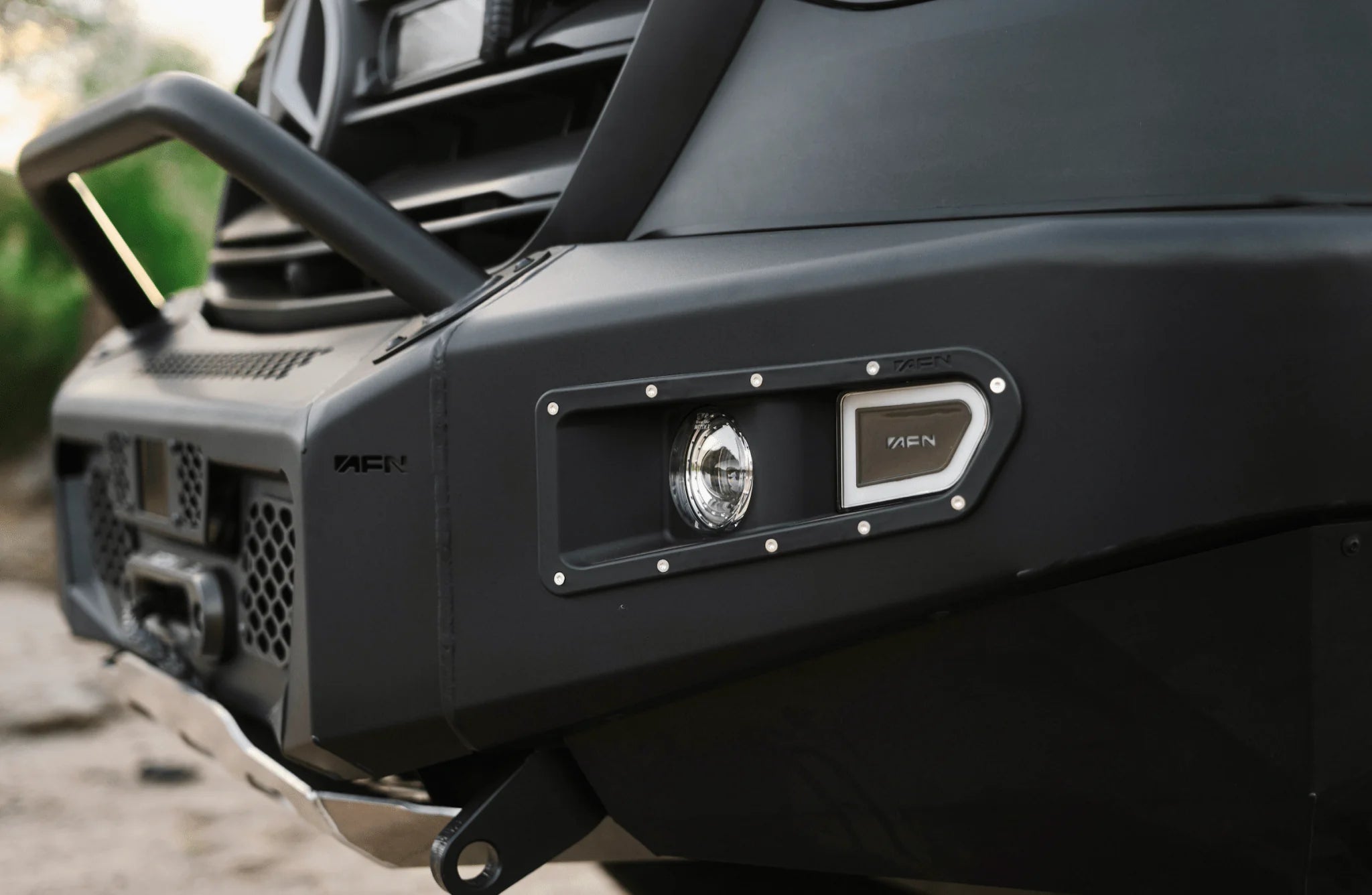 Owl Ridgeline PreRunner Front Bumper with Skid Plates for 2019-2023 Mercedes Sprinter Van 2500/3500 - Heavy Duty Off-Road Protection for Adventure & Work Vans