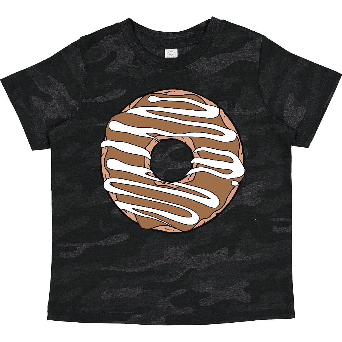 Inktastic Chocolate Donut Toddler T-Shirt - Cute Doughnut Graphic Tee with Glaze & Frosting Design for Kids | Perfect for Birthday Parties, Playdates & Sweet Treat Lovers