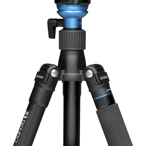 Benro Aero 2 PRO Aluminum Travel Video Tripod with Flip Locks - Lightweight & Compact Tripod for DSLR Cameras, Mirrorless Cameras, Vlogging - Perfect for Travel, Outdoor Photography & Video Shooting