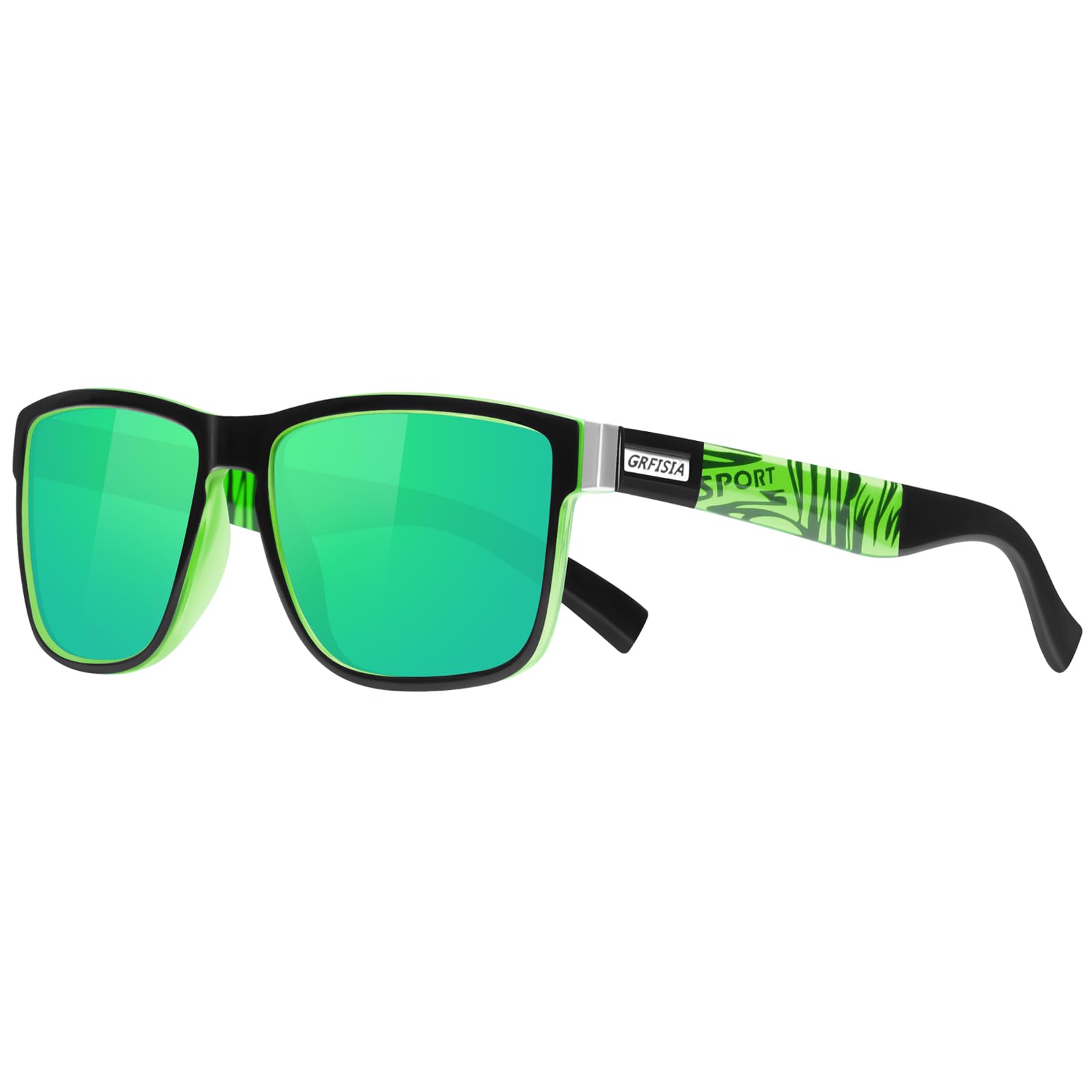 Vintage Polarized Sunglasses for Men & Women - 100% UV Protection - Classic Retro Driving & Outdoor Sun Glasses for Beach, Cycling, and Travel