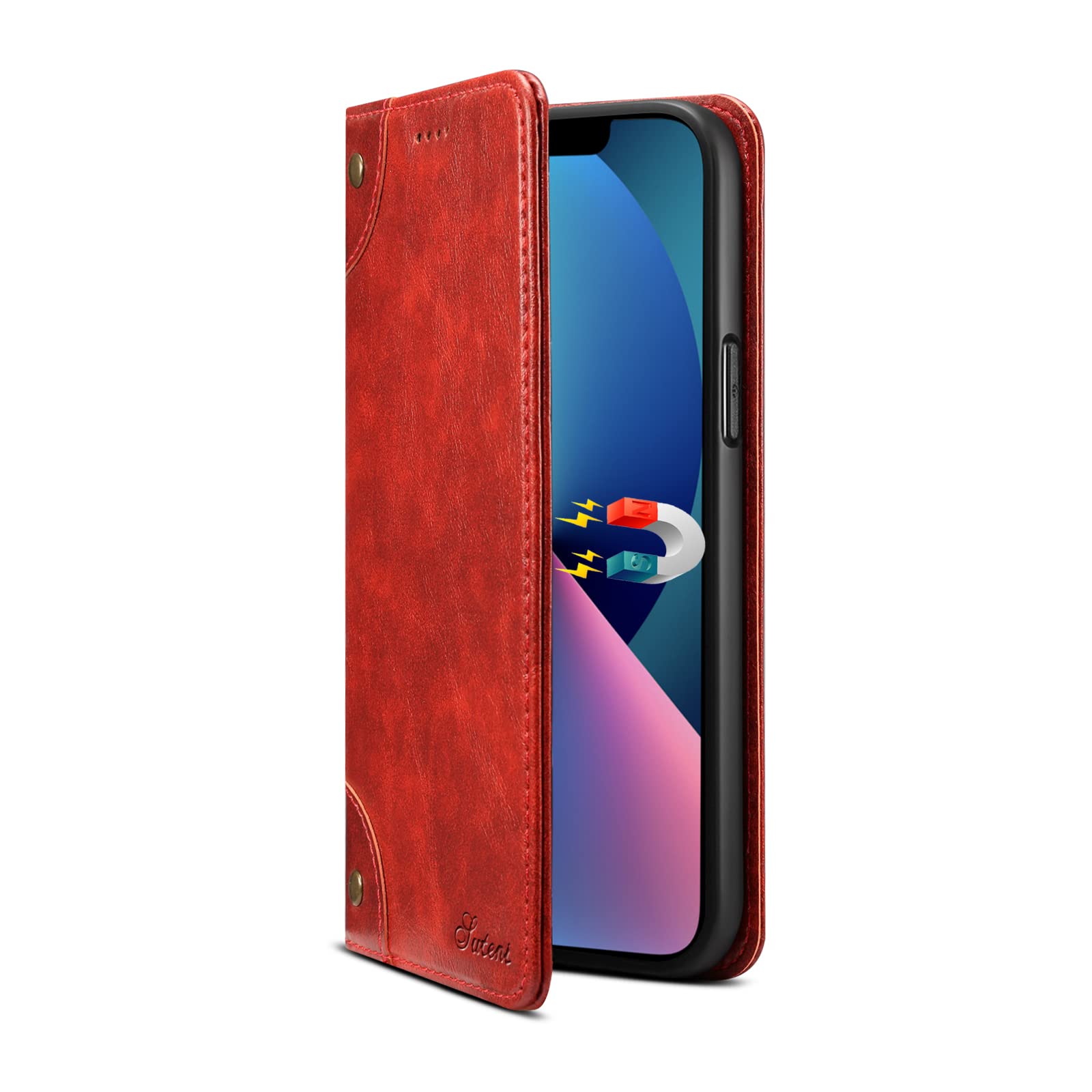 Premium PU Leather Wallet Case for iPhone 13 Pro Max (6.7